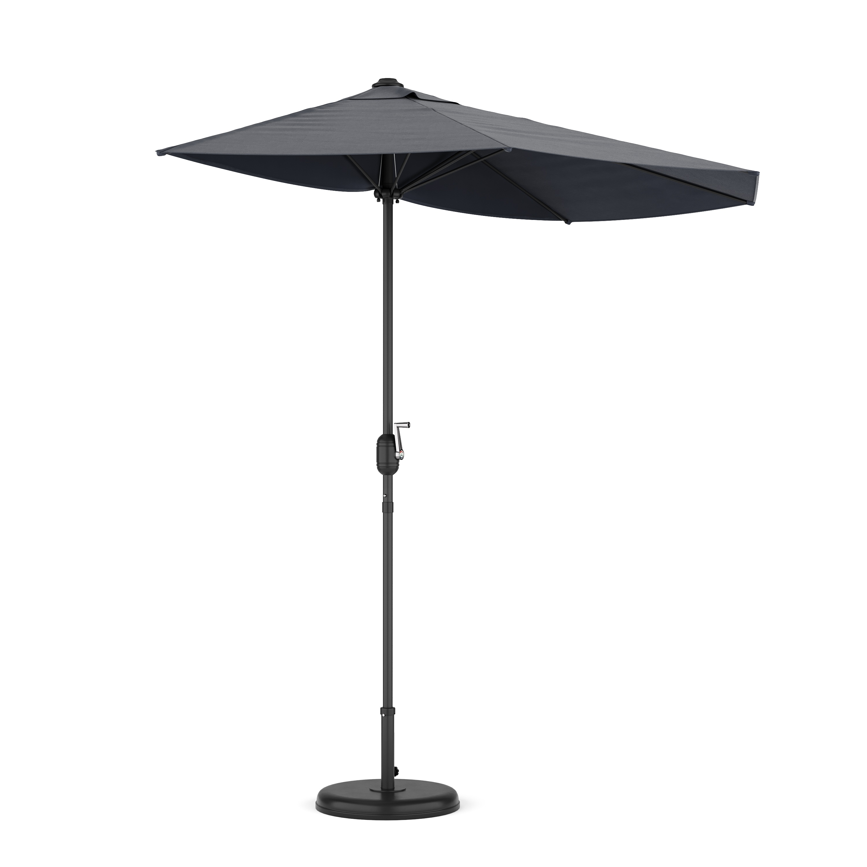 Sonnenschirm halbrund 260 cm anthrazit