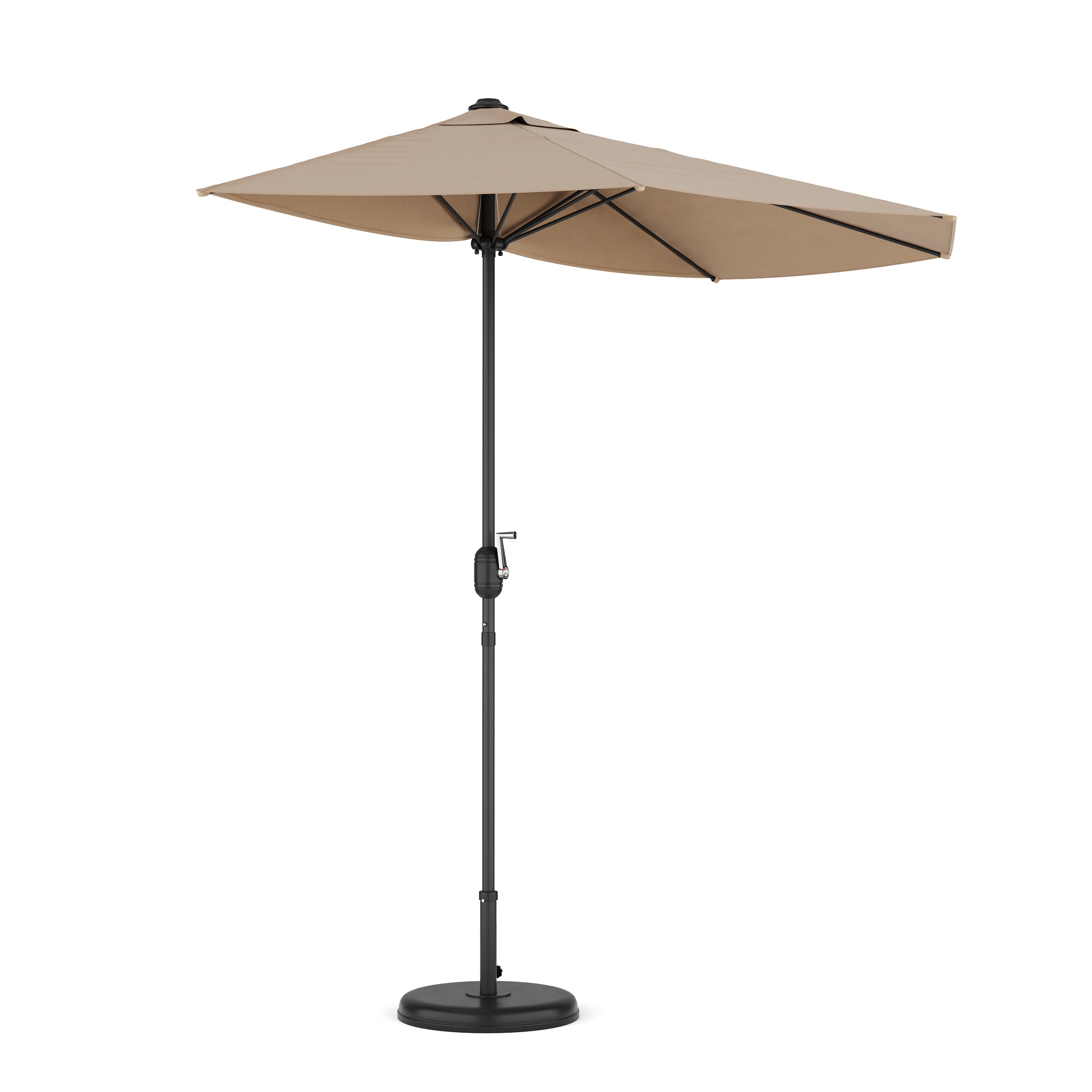 Sonnenschirm halbrund 260 cm beige