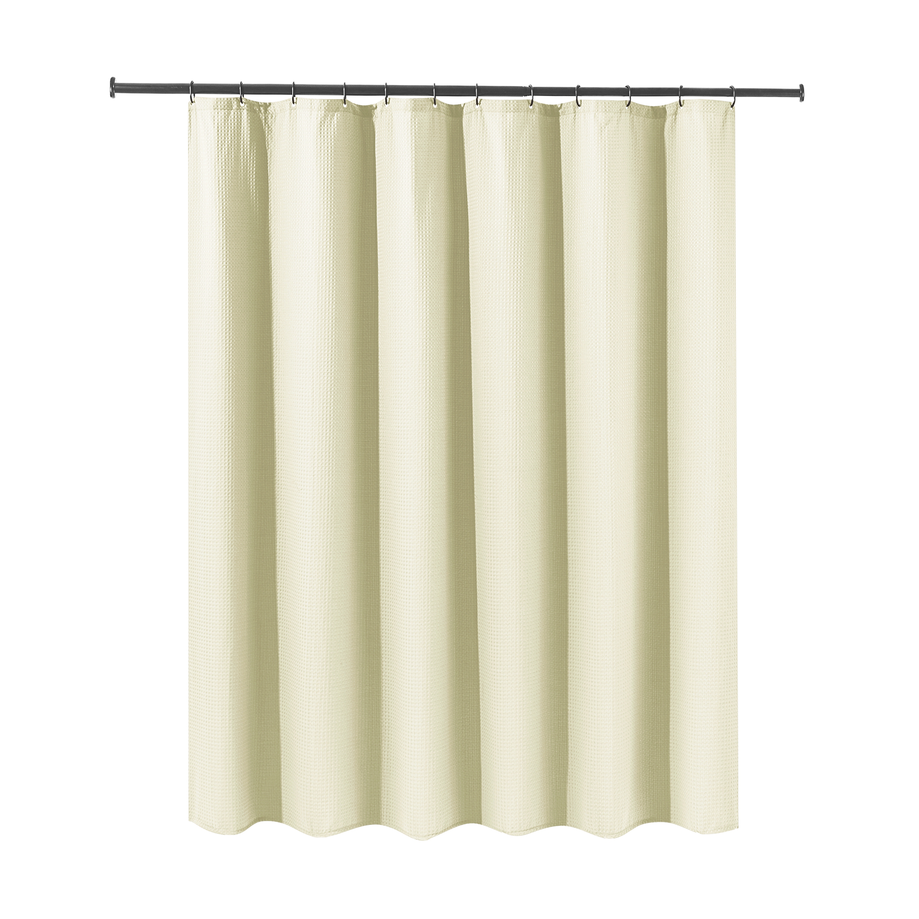 Duschvorhang 182 x 182 cm Waffel beige