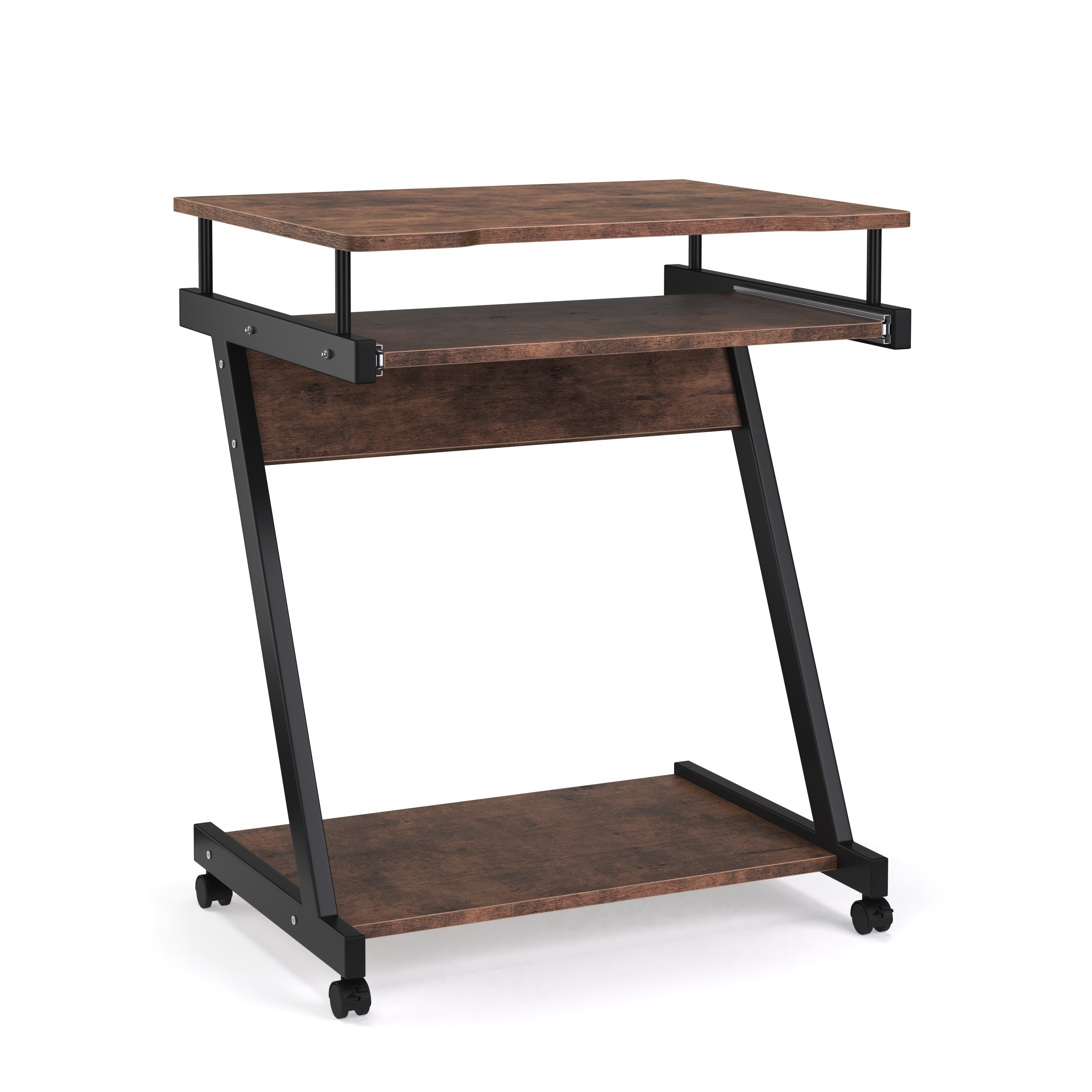 Schreibtisch Vintage BONITA auf Rollen mit Tastaturauszug 60 x 48 x 73 cm