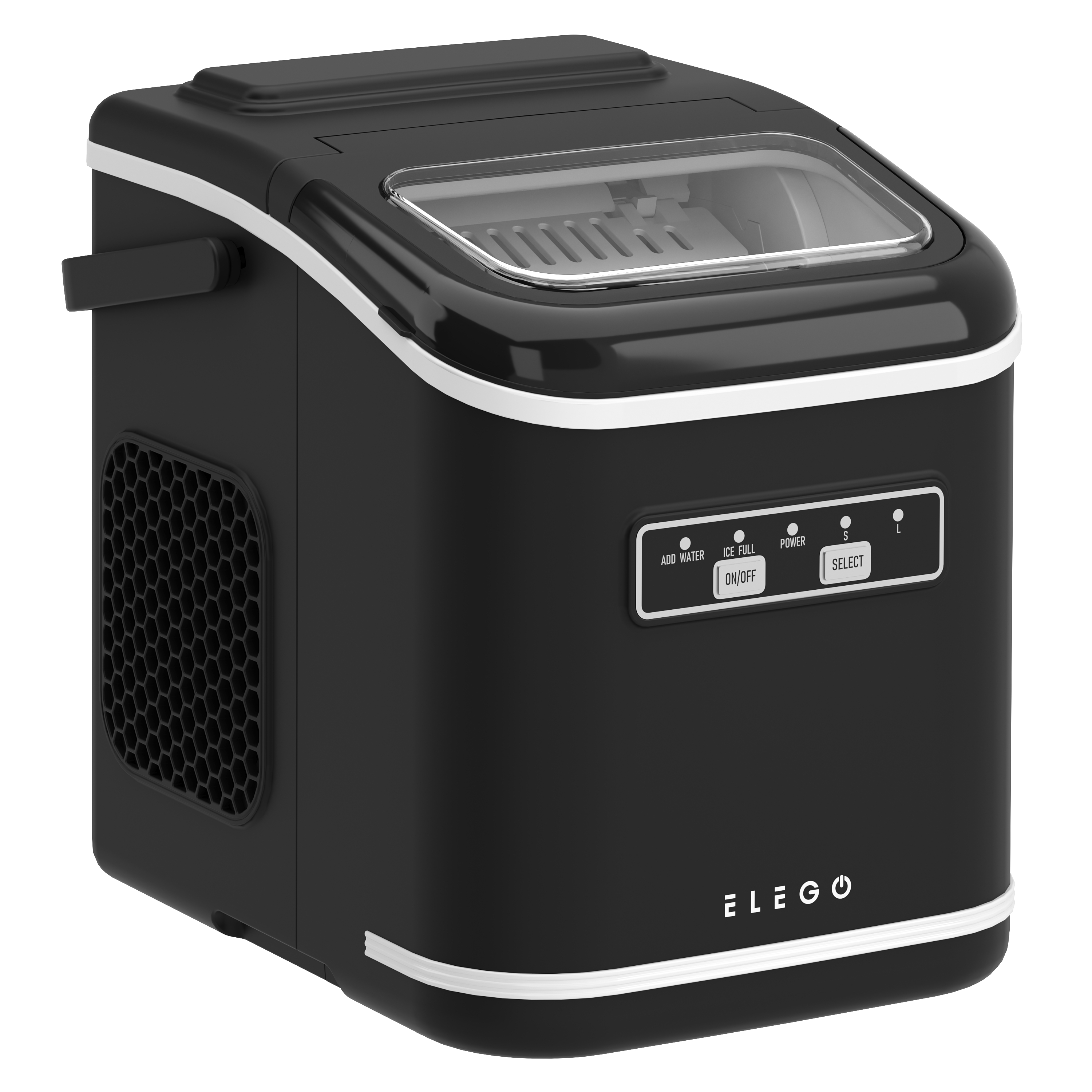 Eiswürfelmaschine VITER schwarz 1.4L - 12 kg / 24 h