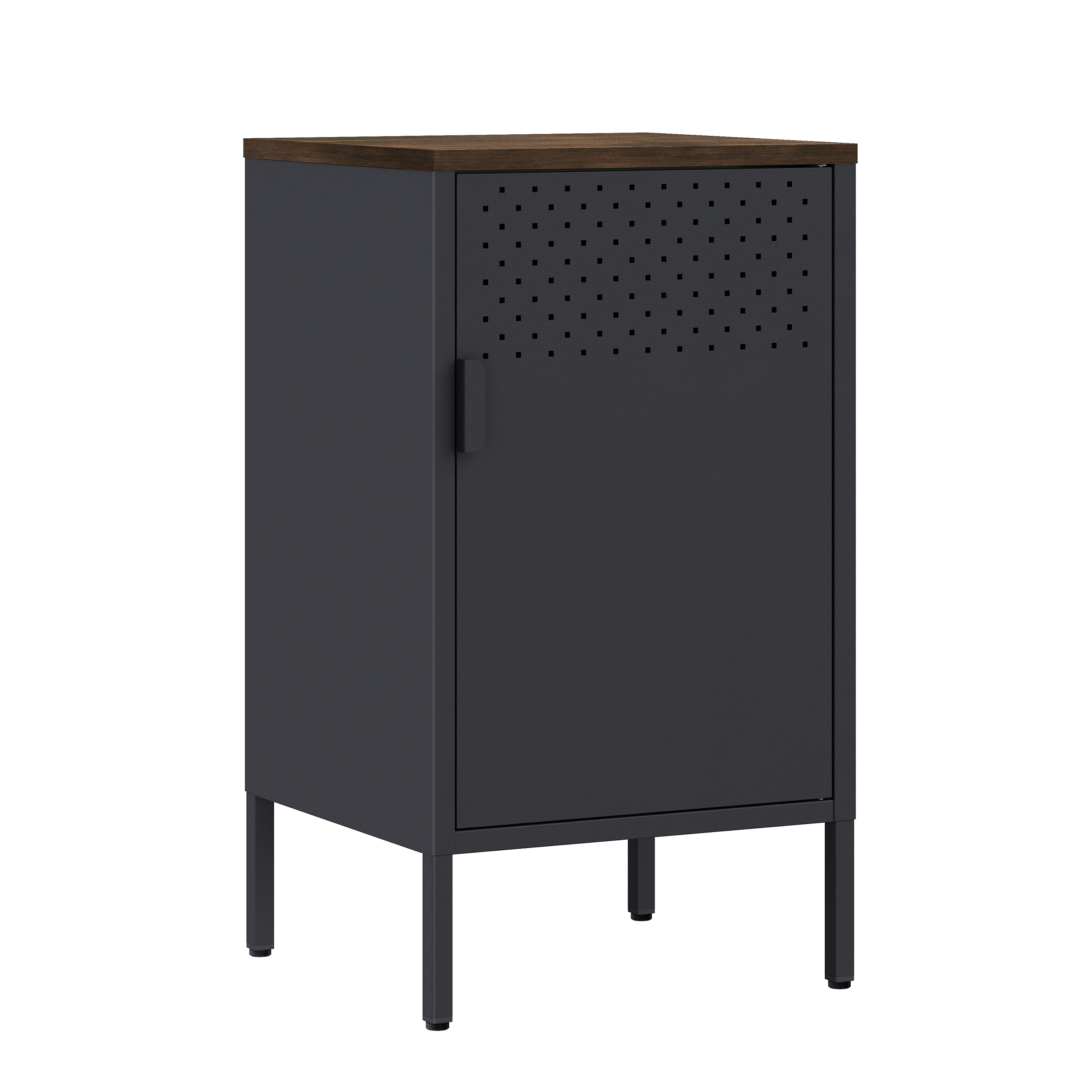 Nachttisch Metall AMET 40 x 76 cm schwarz