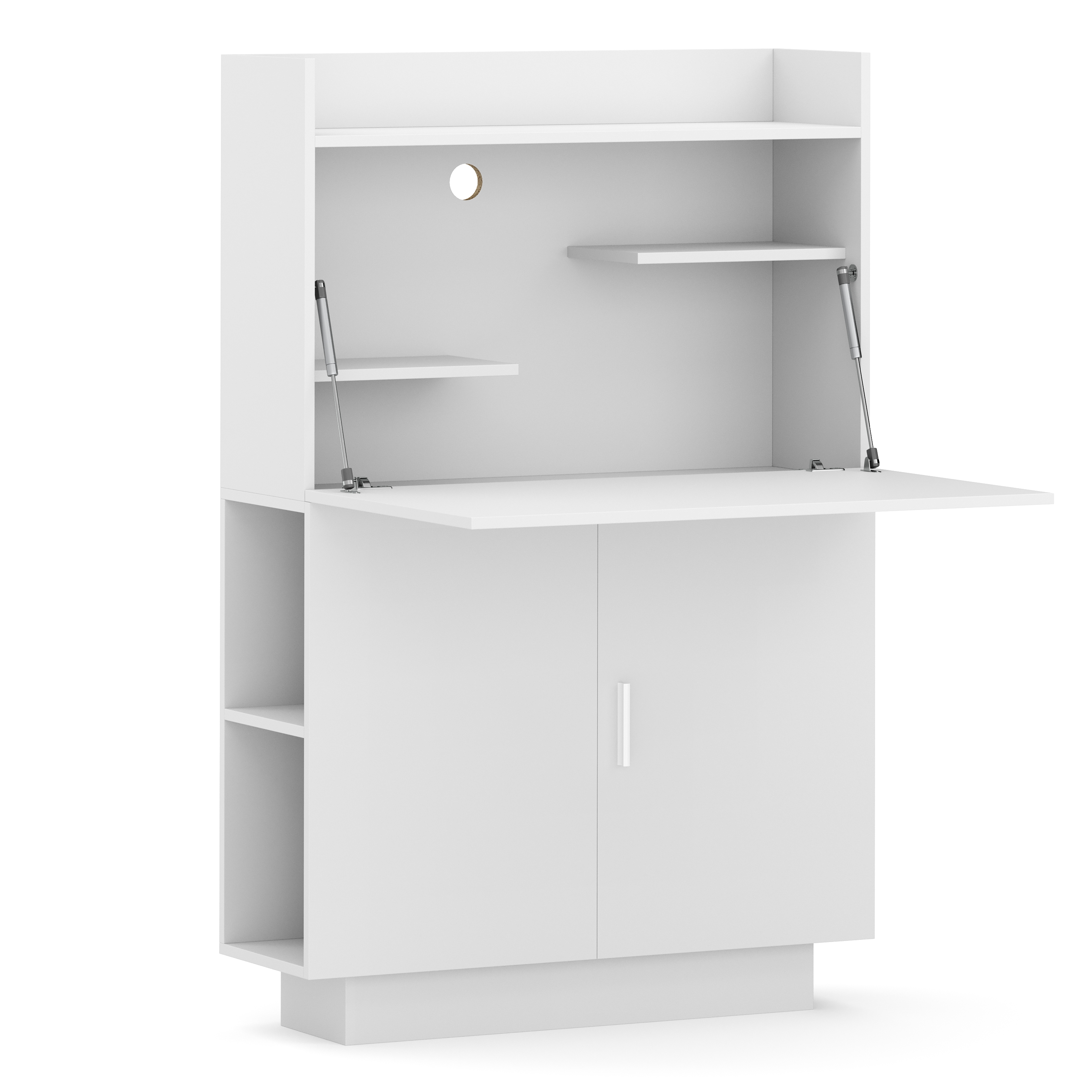 Schreibtisch Sekretär KAIRO 85 x 27 x 128 cm weiss