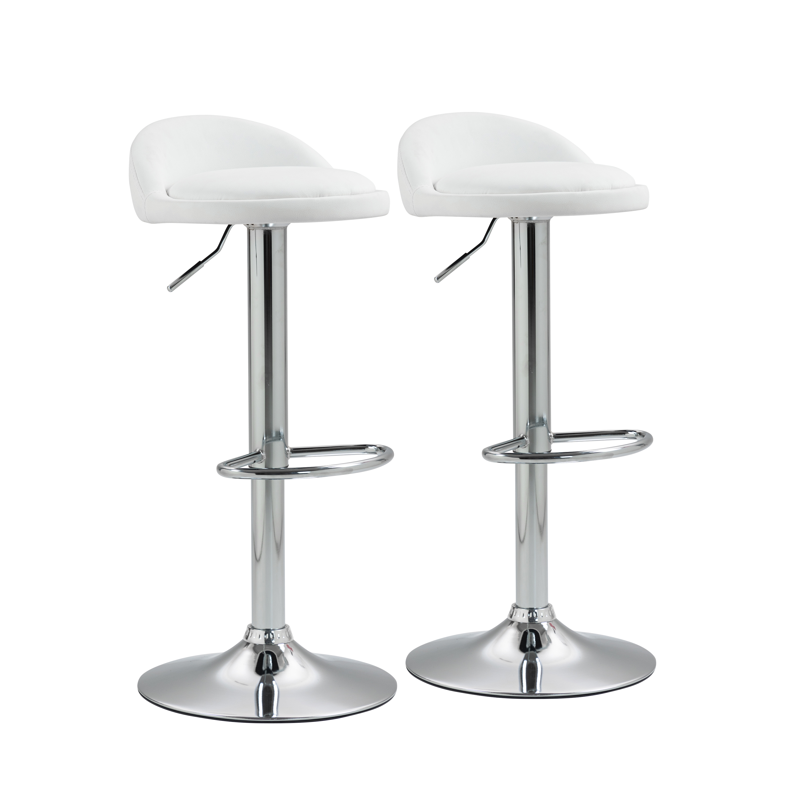 Barhocker LISA 2er Set weiss