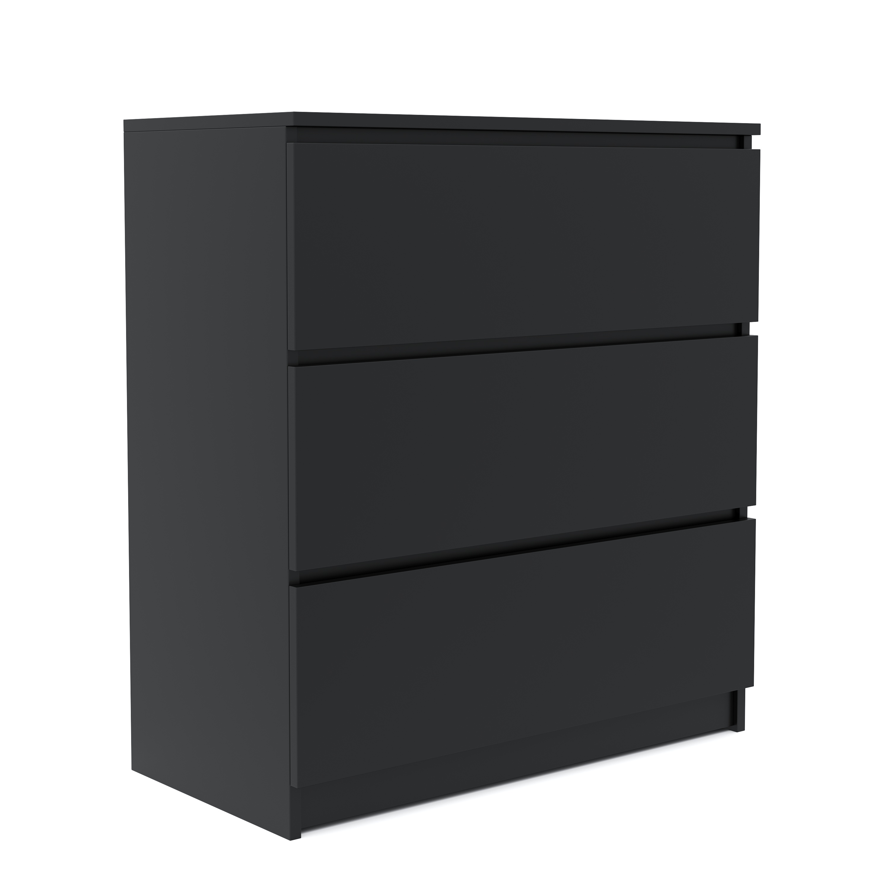 Kommode TALA 3 Schubladen 70 x 77 cm schwarz