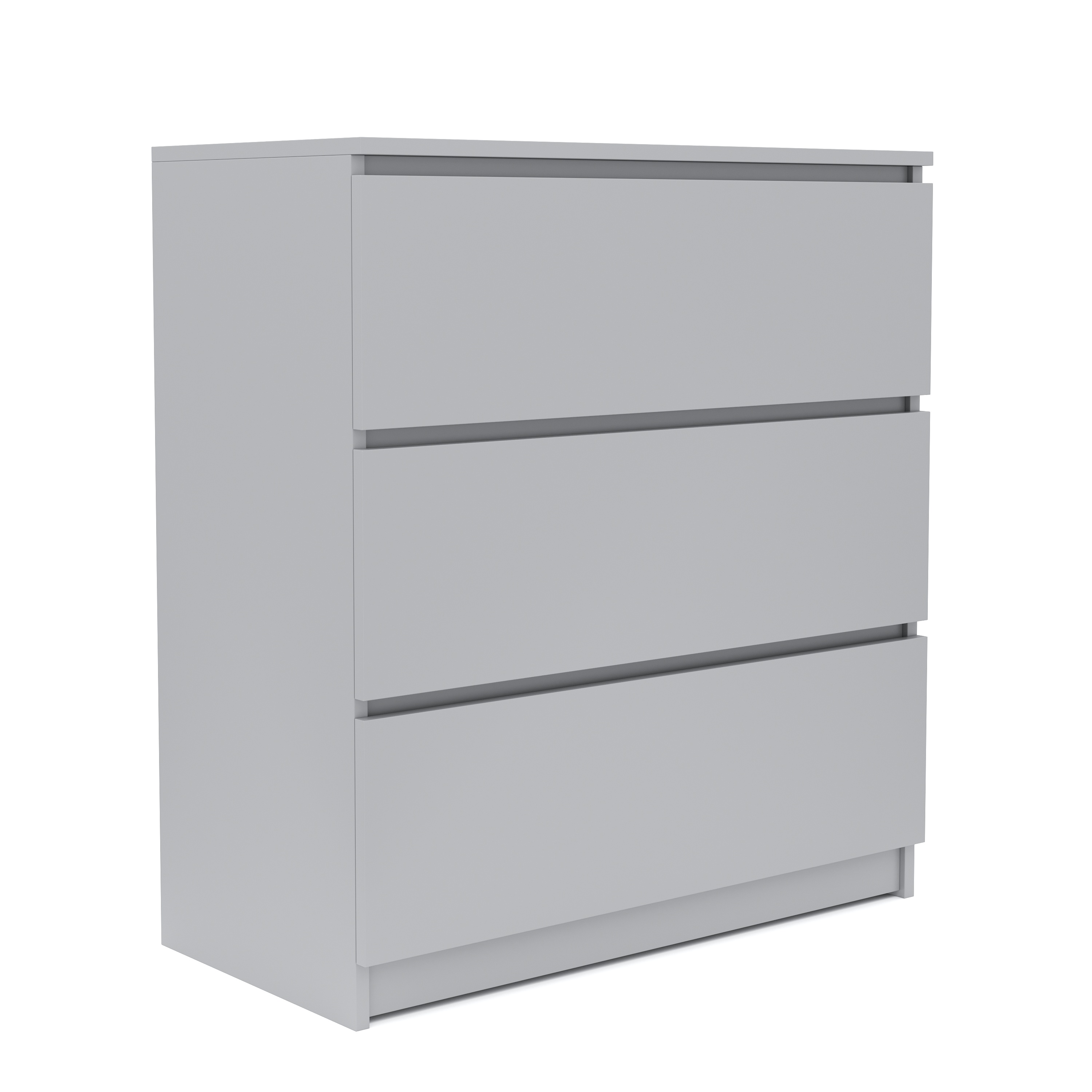Kommode TALA 3 Schubladen 70 x 77 cm grau