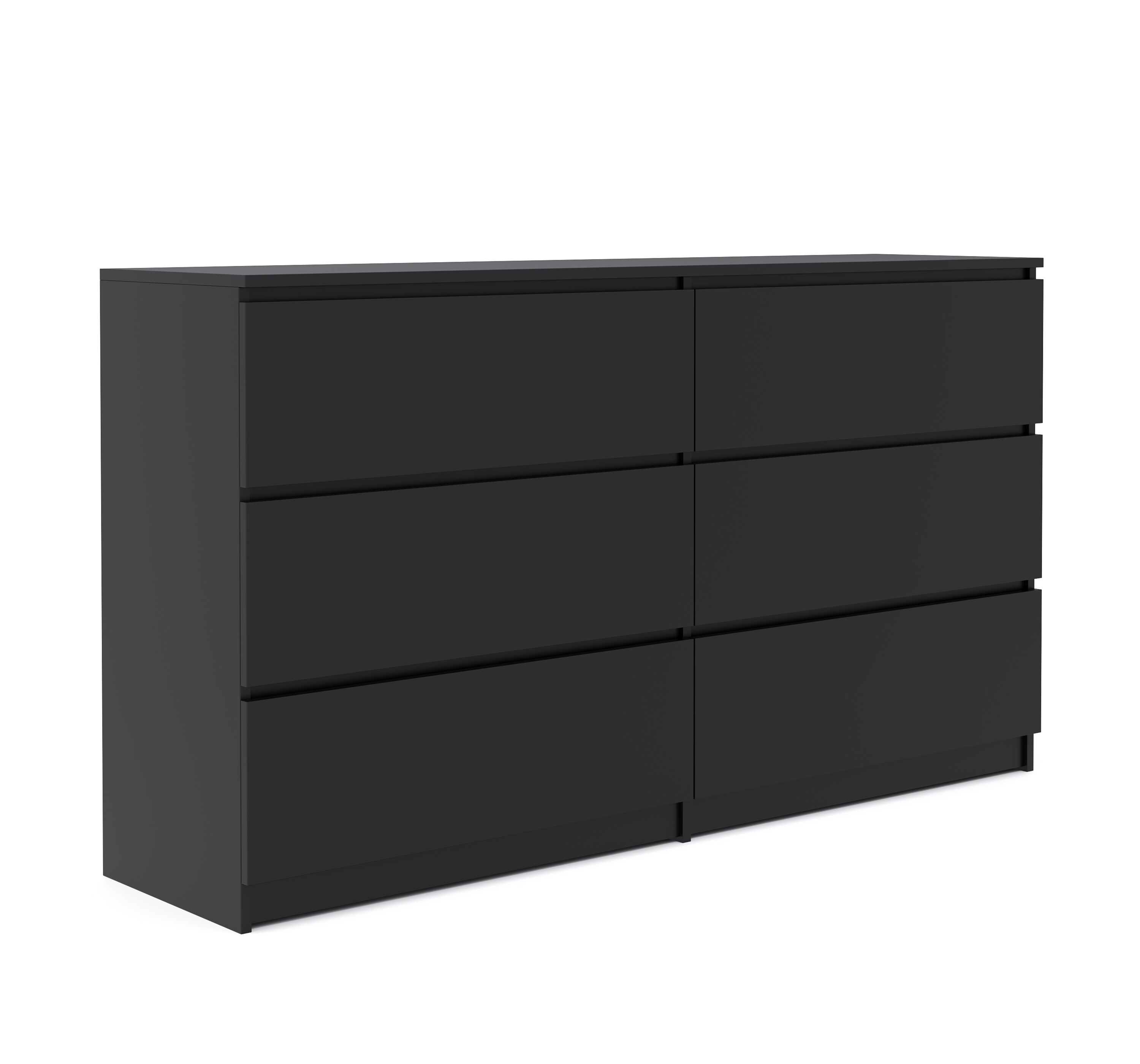 Kommode TALA 6 Schubladen 138 x 77 cm schwarz