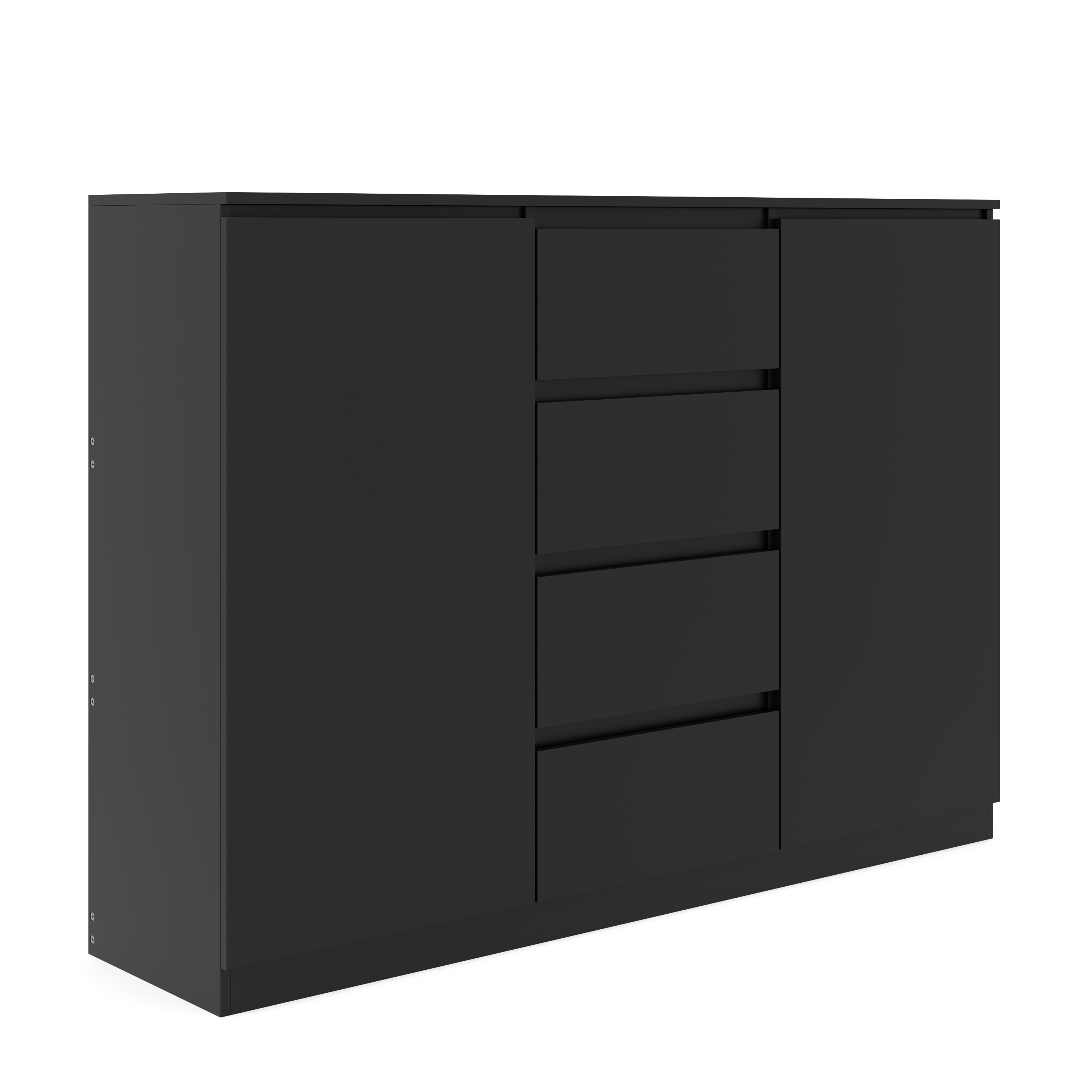 Sideboard TALA 140 x 100 cm schwarz