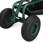 Rollsitz für Garten Nahaufnahme Räder