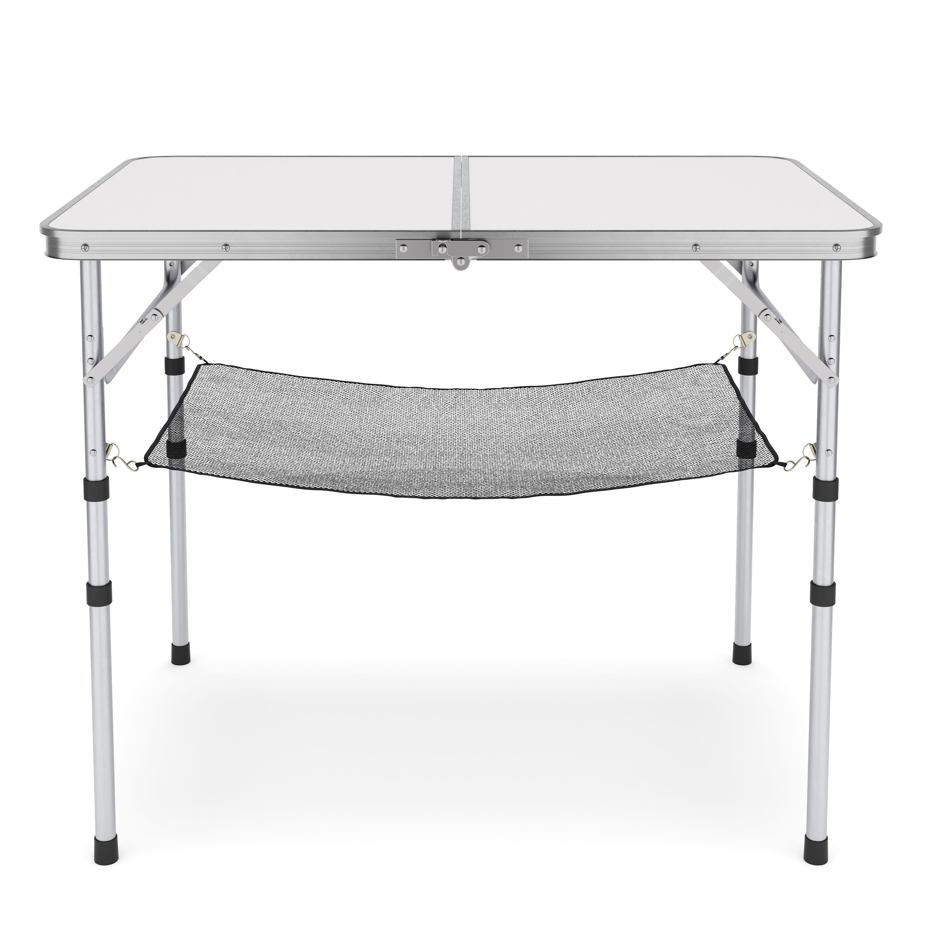 Campingtisch klappbar WILLY höhenverstellbar 90 x 60 cm weiss