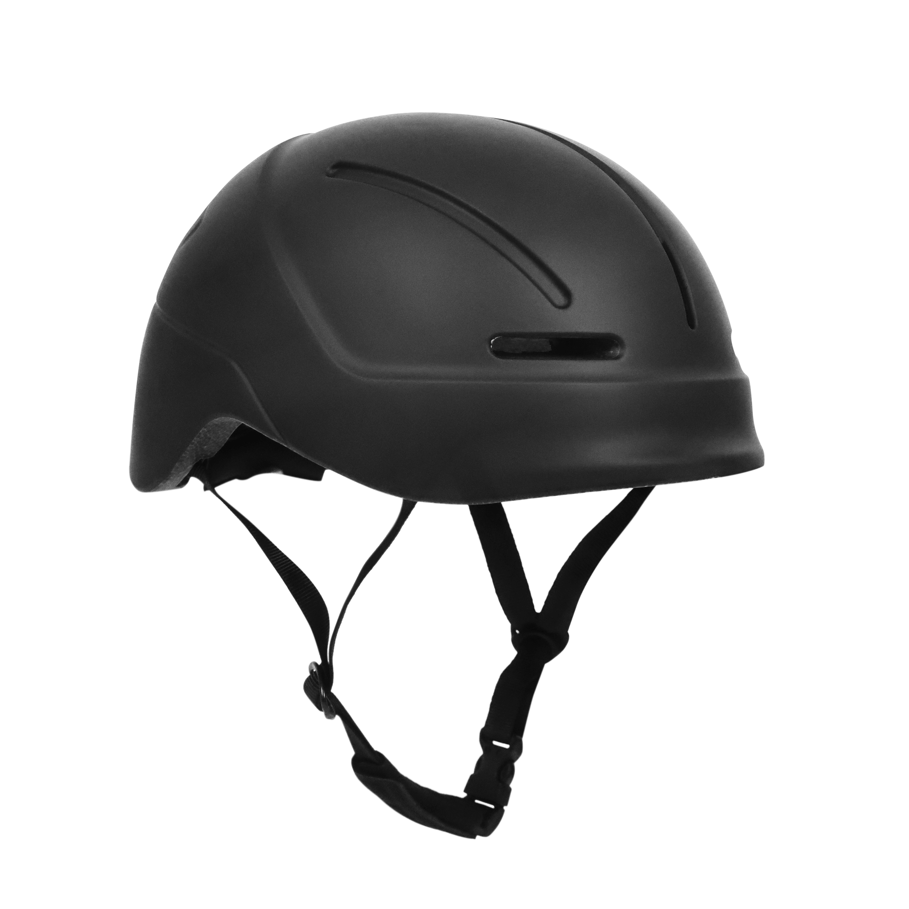 Velohelm Skatehelm 55 - 58 cm schwarz
