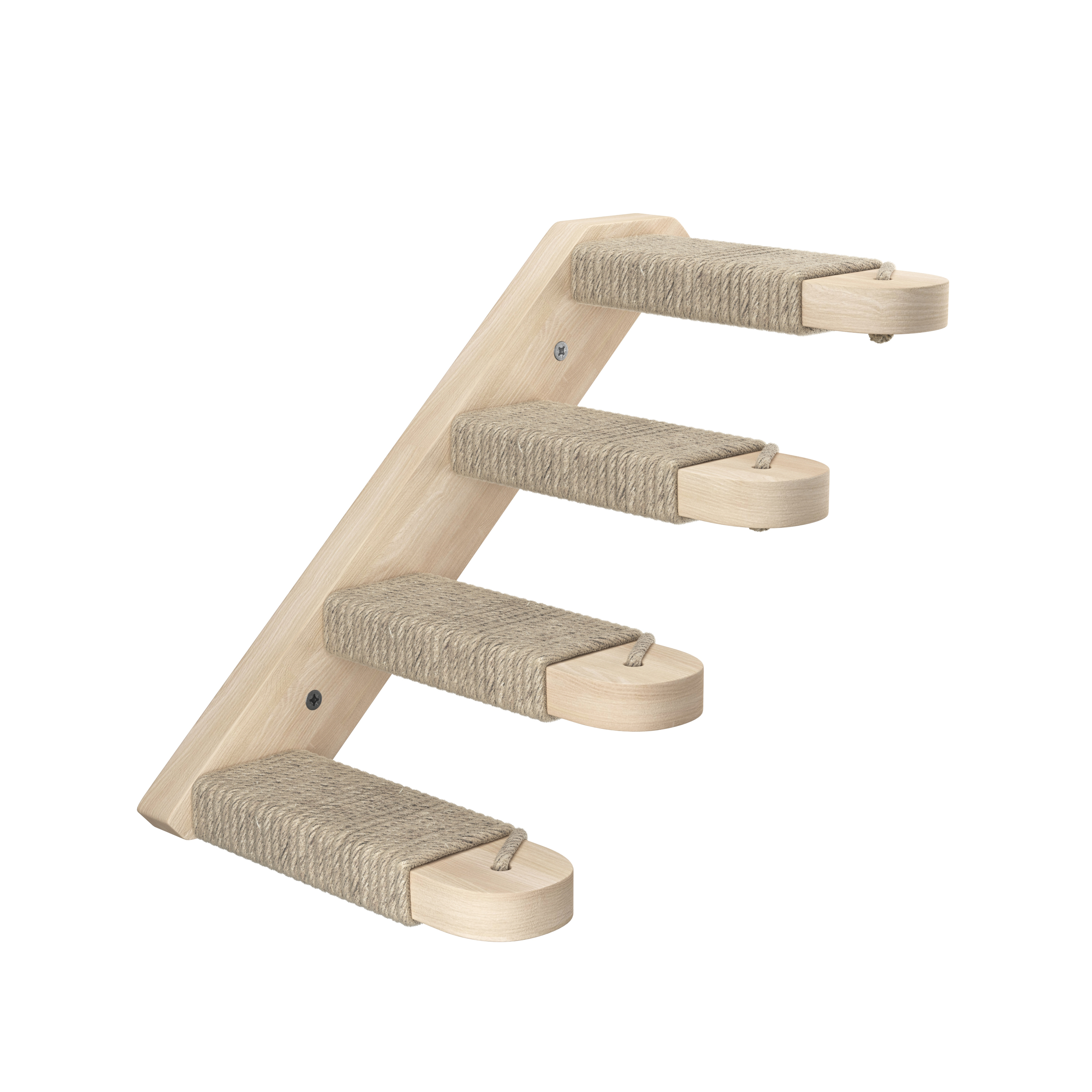 Katzentreppe mit Jute zur Wandmontage rechts