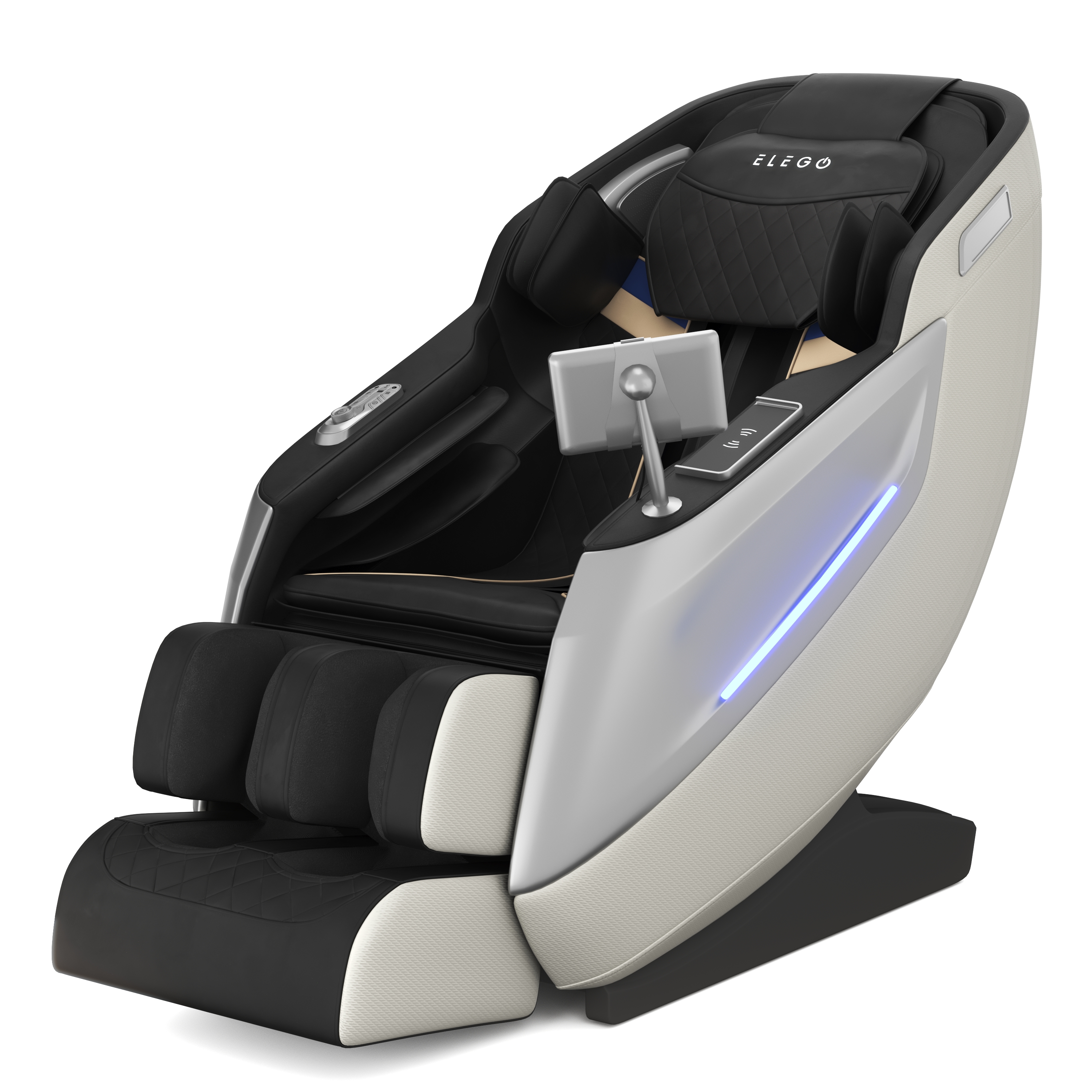 Massagesessel MELLORA SL TRACK schwarz/weiss