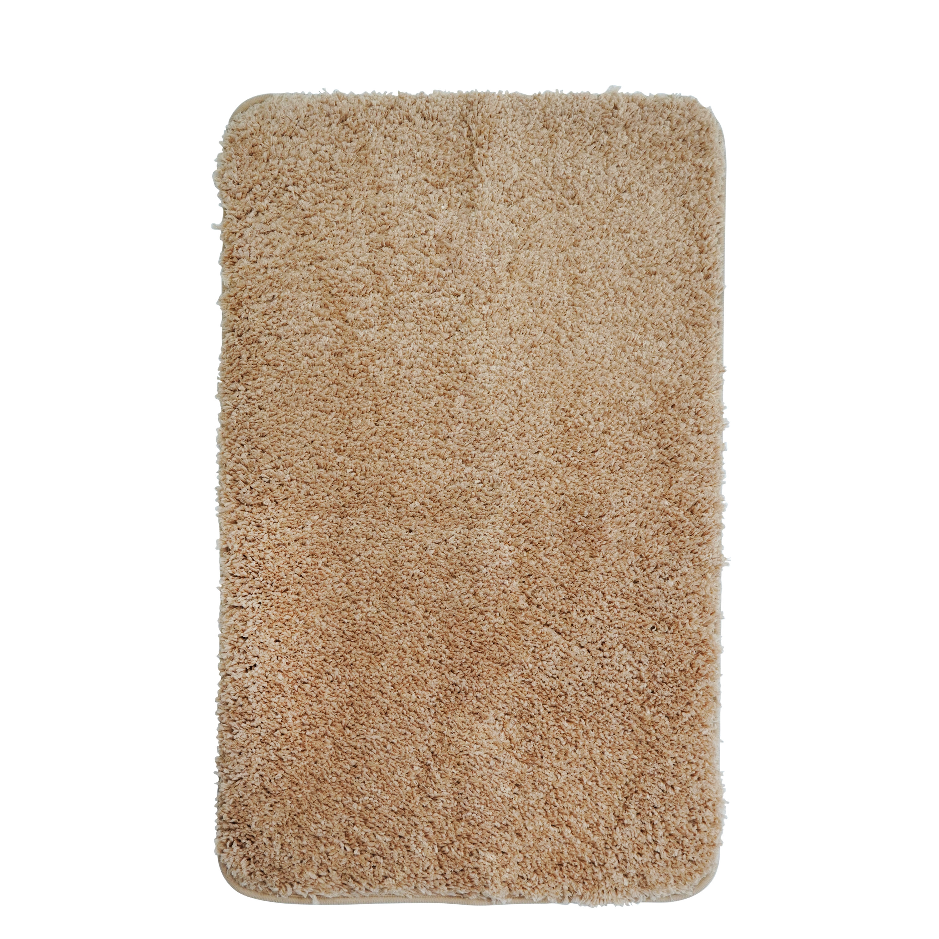Badteppich Hochflor MERLE 50 x 80 cm beige