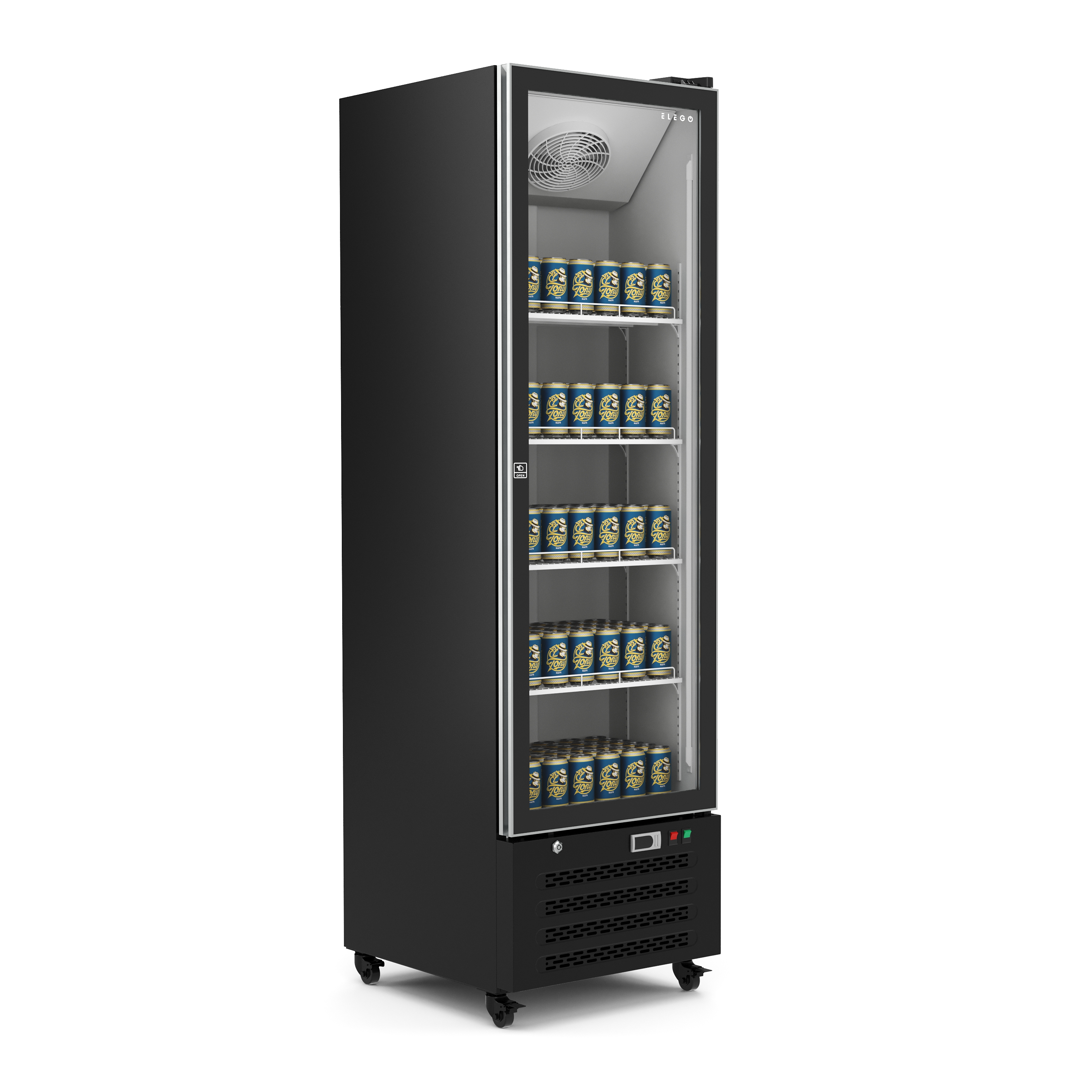 Getränkekühlschrank 345L schwarz