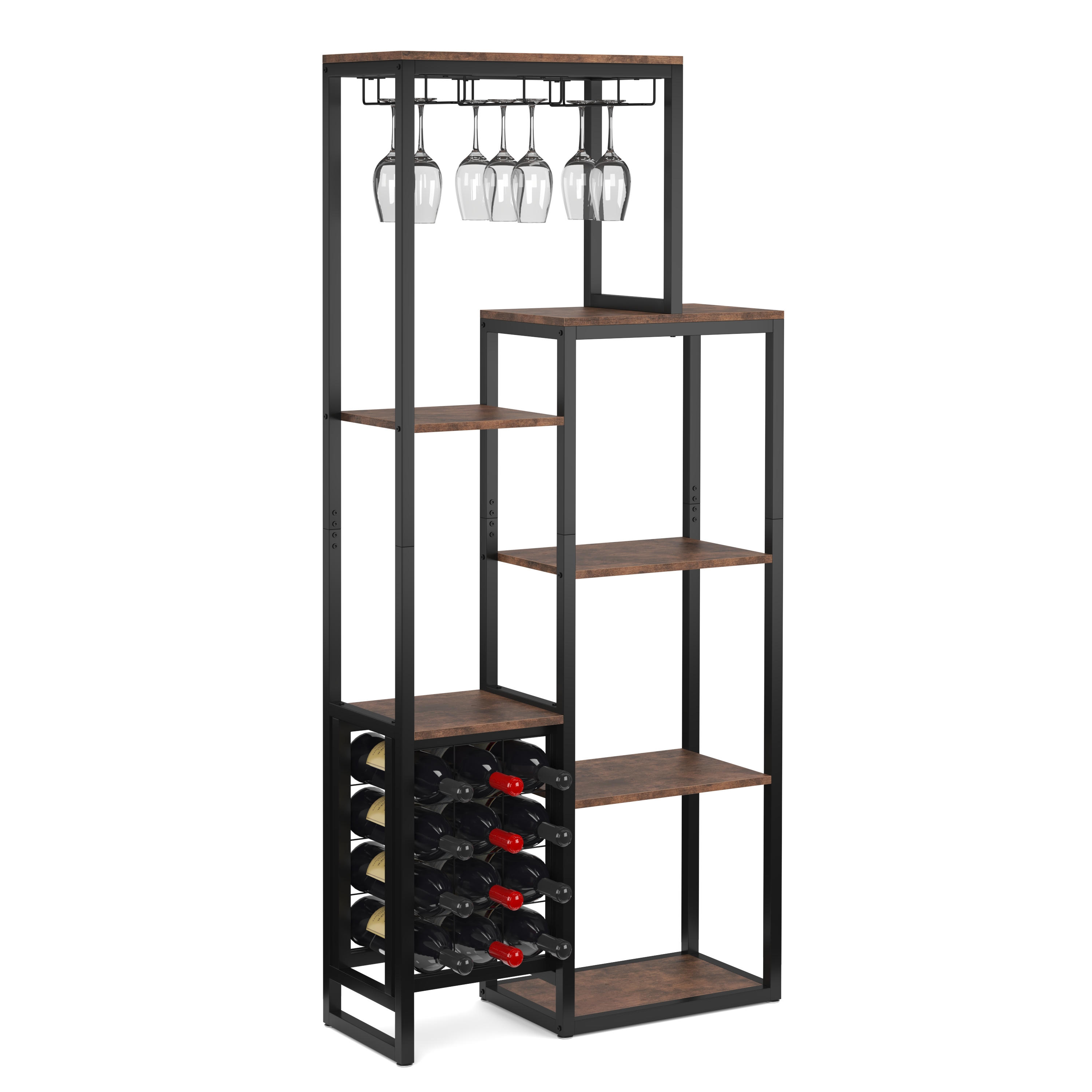 Küchenregal Weinregal Vintage BONITA für 12 Flaschen 80 x 175 cm