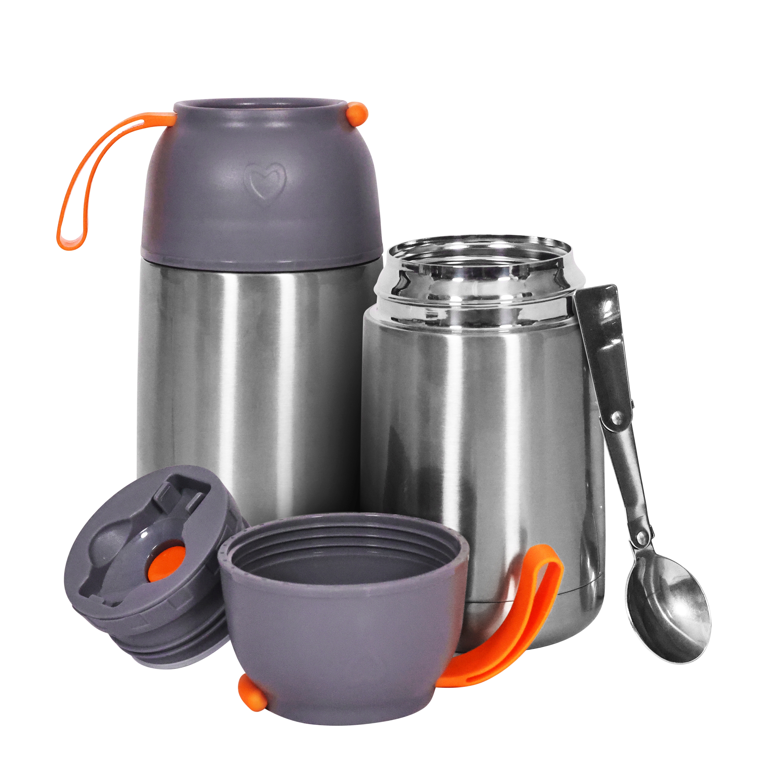 Thermo Foodbehälter Set mit Löffel 6-teilig