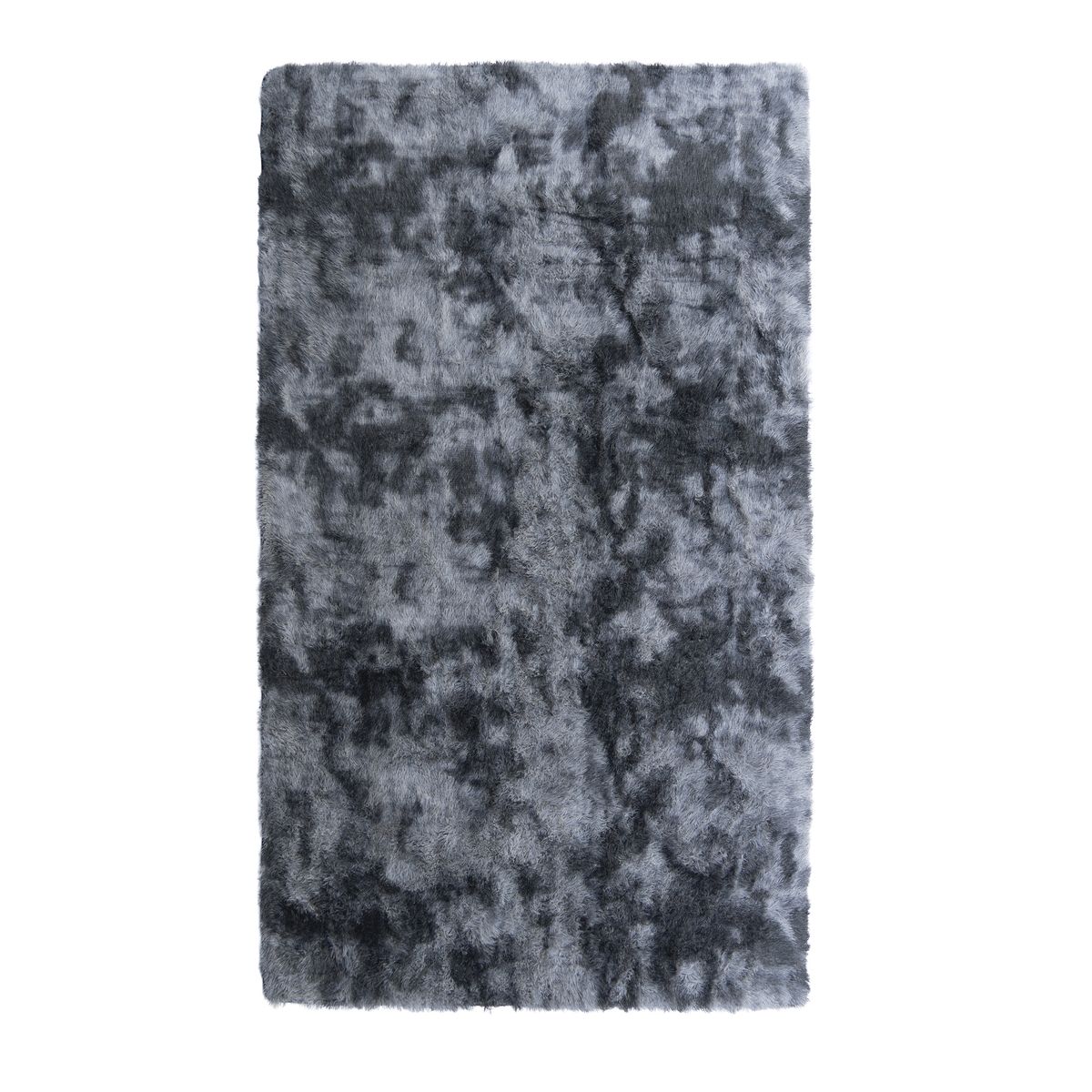 Hochflor Teppich flauschig 150 x 240 cm grau