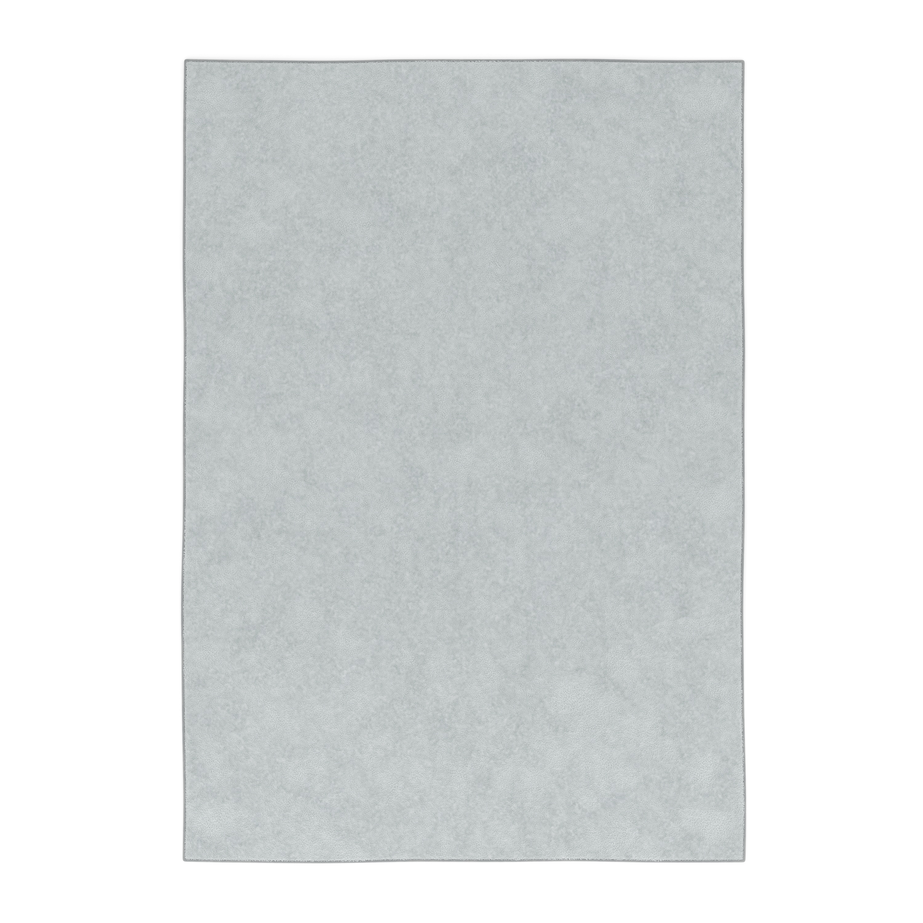 Kurzflor Teppich 140 x 200 cm hellgrau