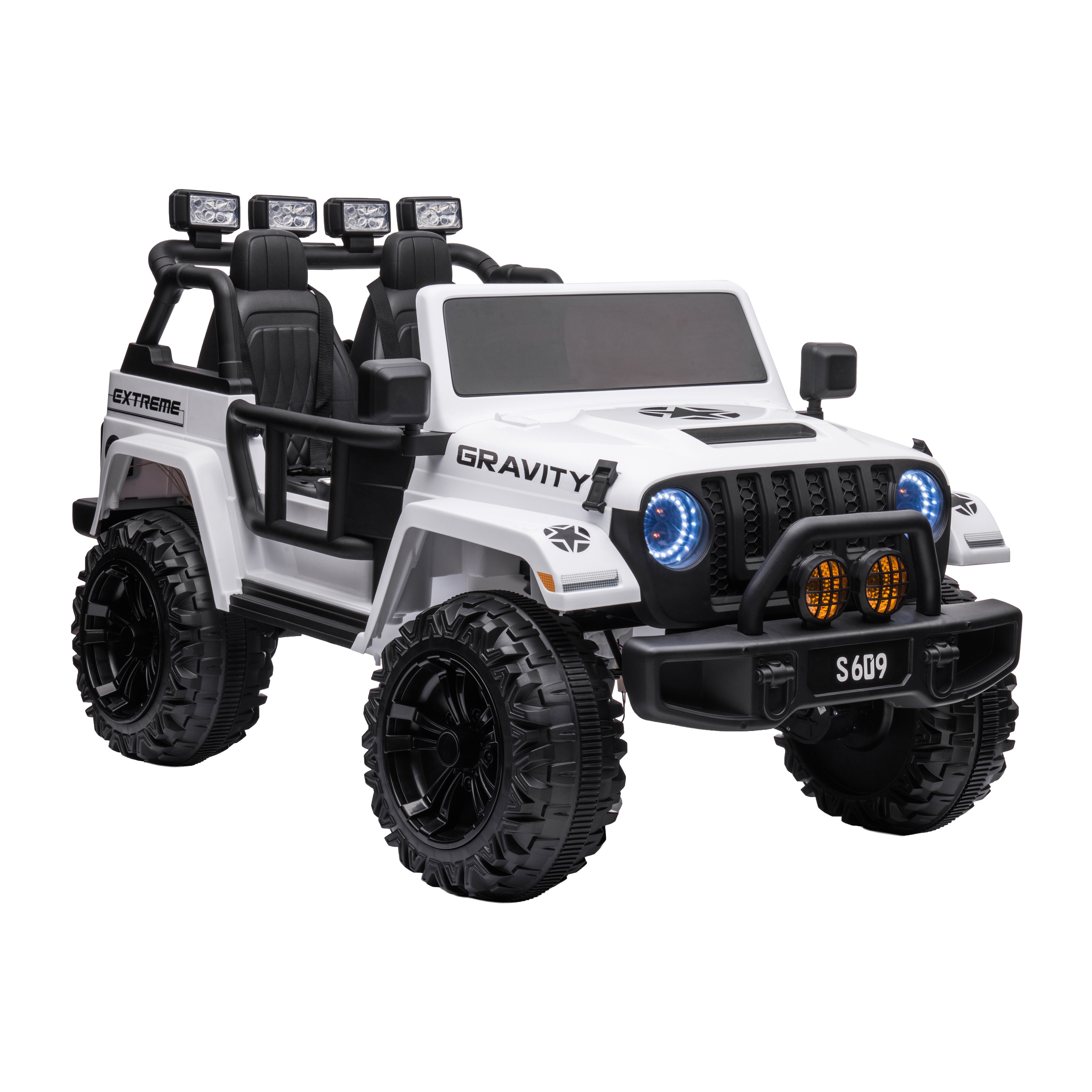 Elektroauto Kinder Off-Roader weiss