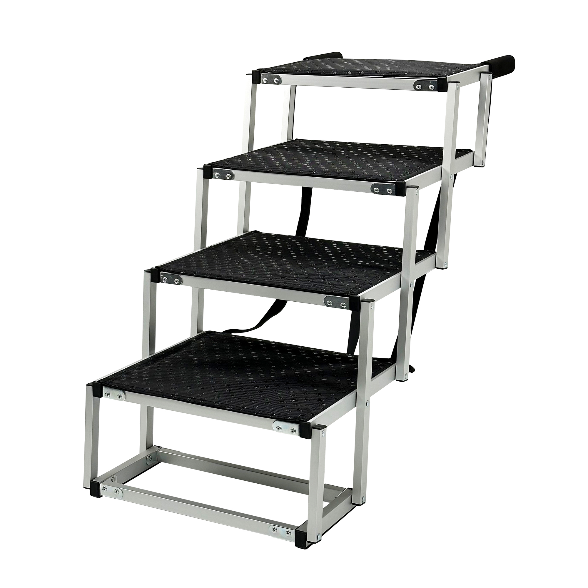 Hundetreppe faltbar mit 4 Stufen 77 x 44 x 64 cm