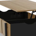 Beistelltisch Holz PROMINA 107 x 37 cm Nahaufnahme