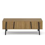 Beistelltisch Holz PROMINA 107 x 37 cm frontale Ansicht