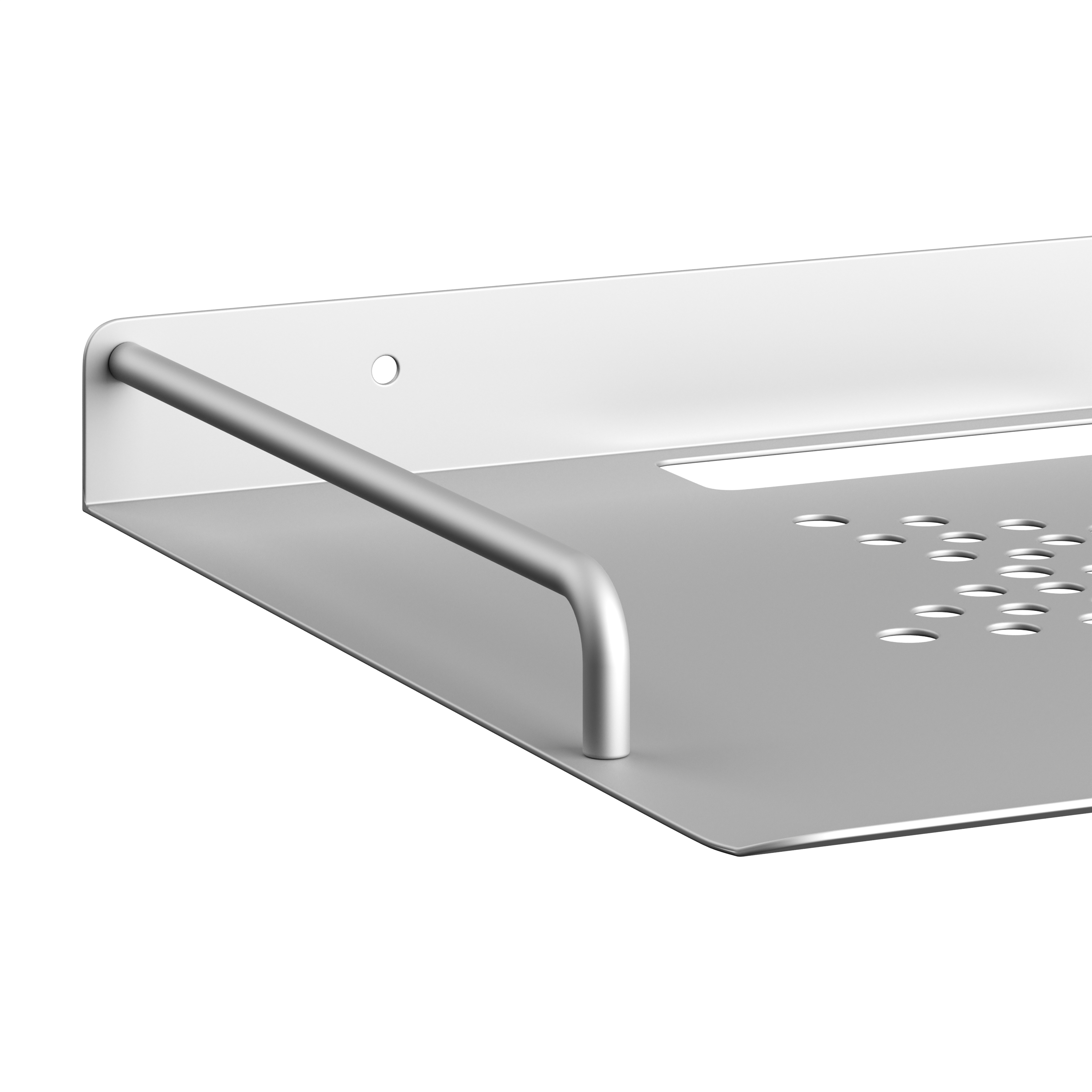 Wandregal für Multimedia Metall 29 x 21 x 5 cm silber