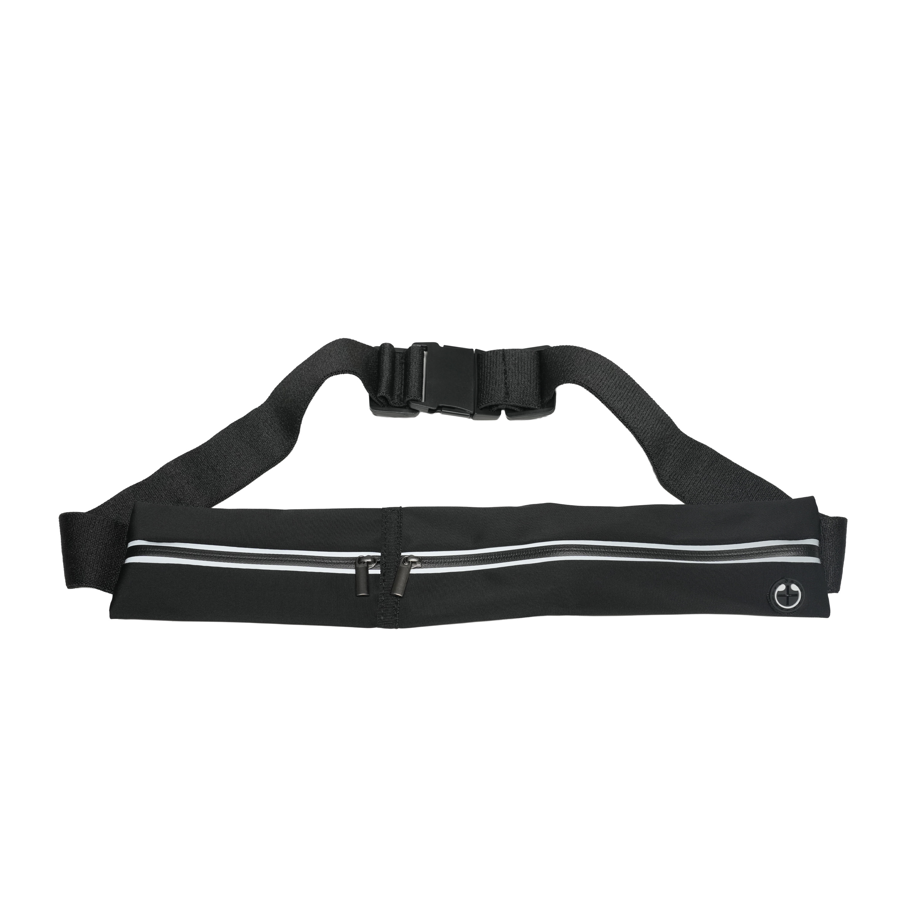 Laufgürtel 2 Fächer 65 - 121 cm schwarz