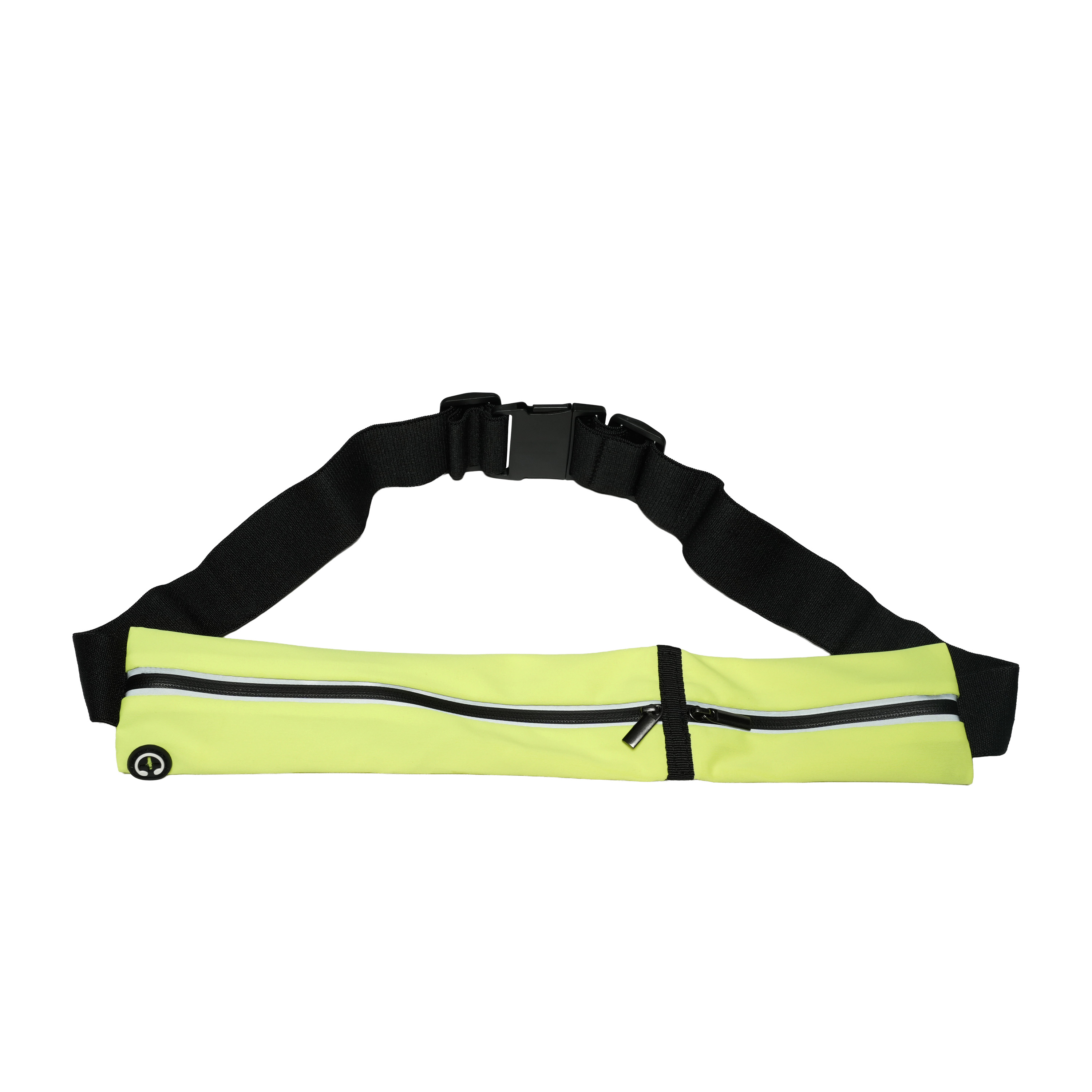 Laufgürtel 2 Fächer 65 - 121 cm gelb/schwarz