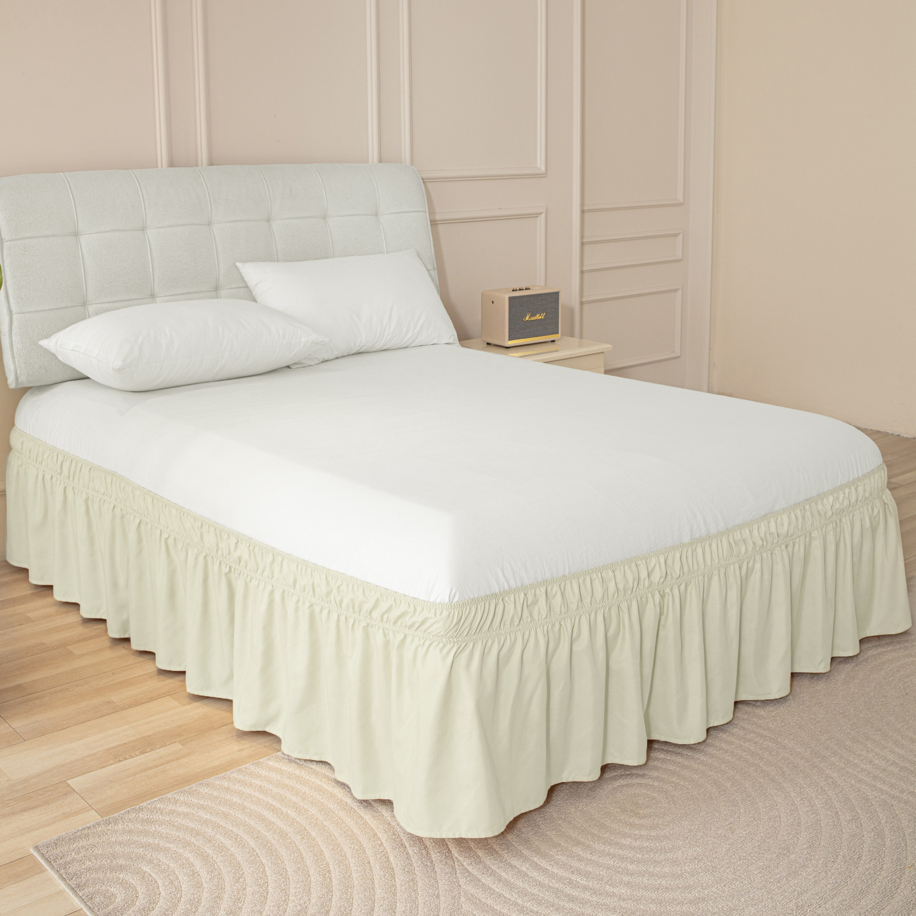 Betthusse elastisch 140 x 200 cm beige