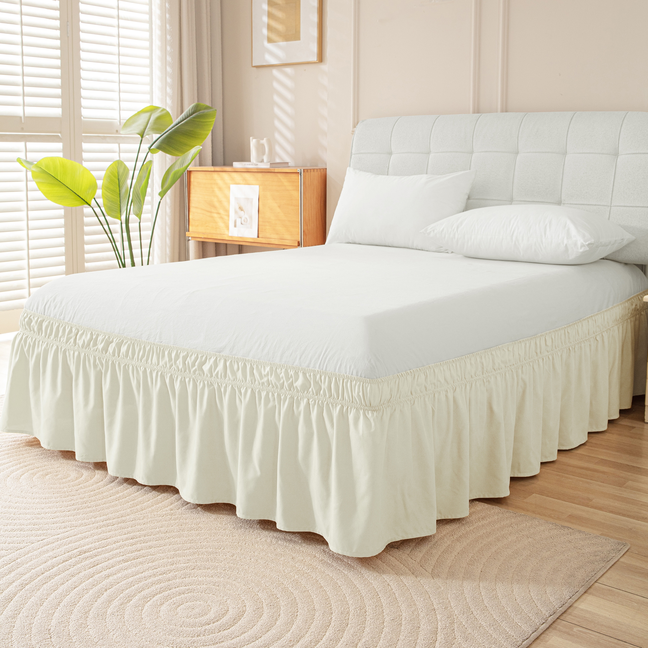 Betthusse elastisch 160 x 200 cm beige