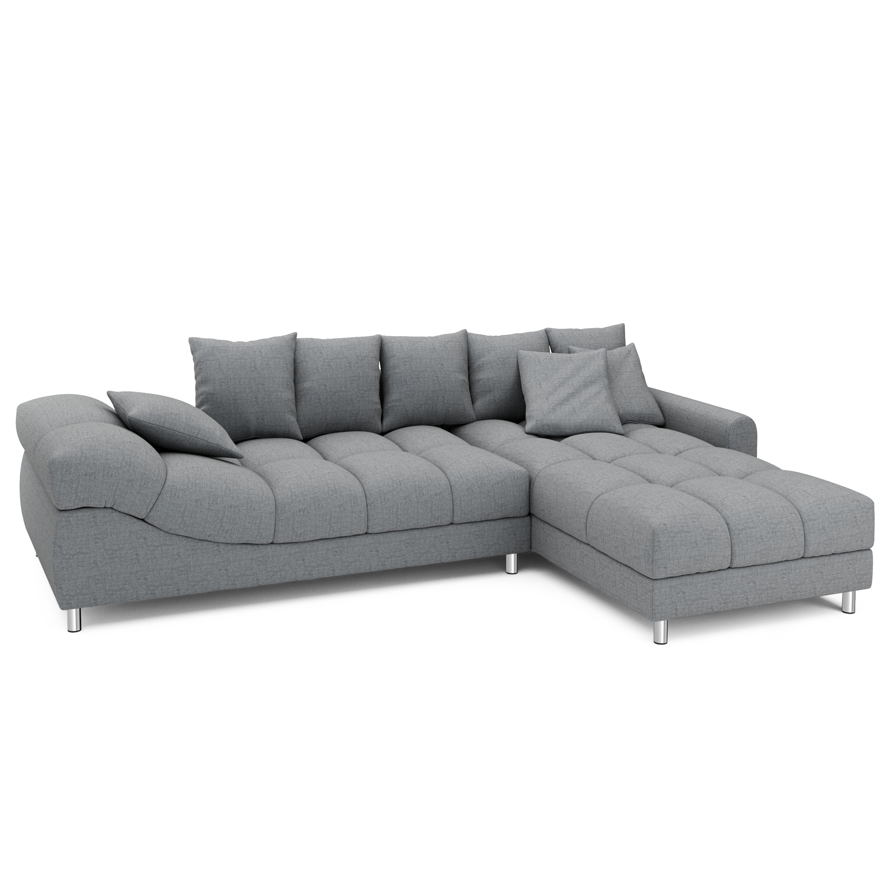 Ecksofa SUMMER rechts grau