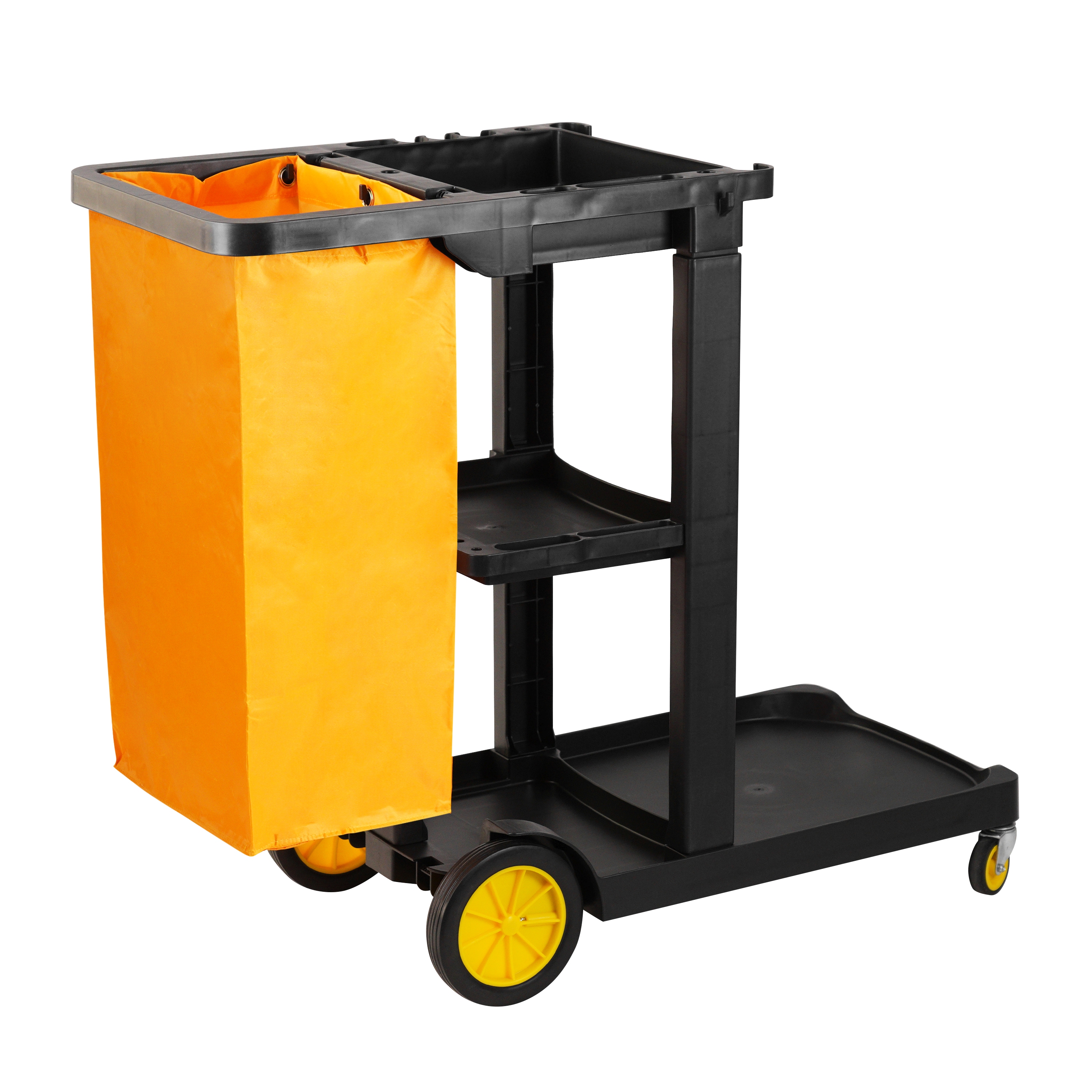 Reinigungswagen schwarz/orange
