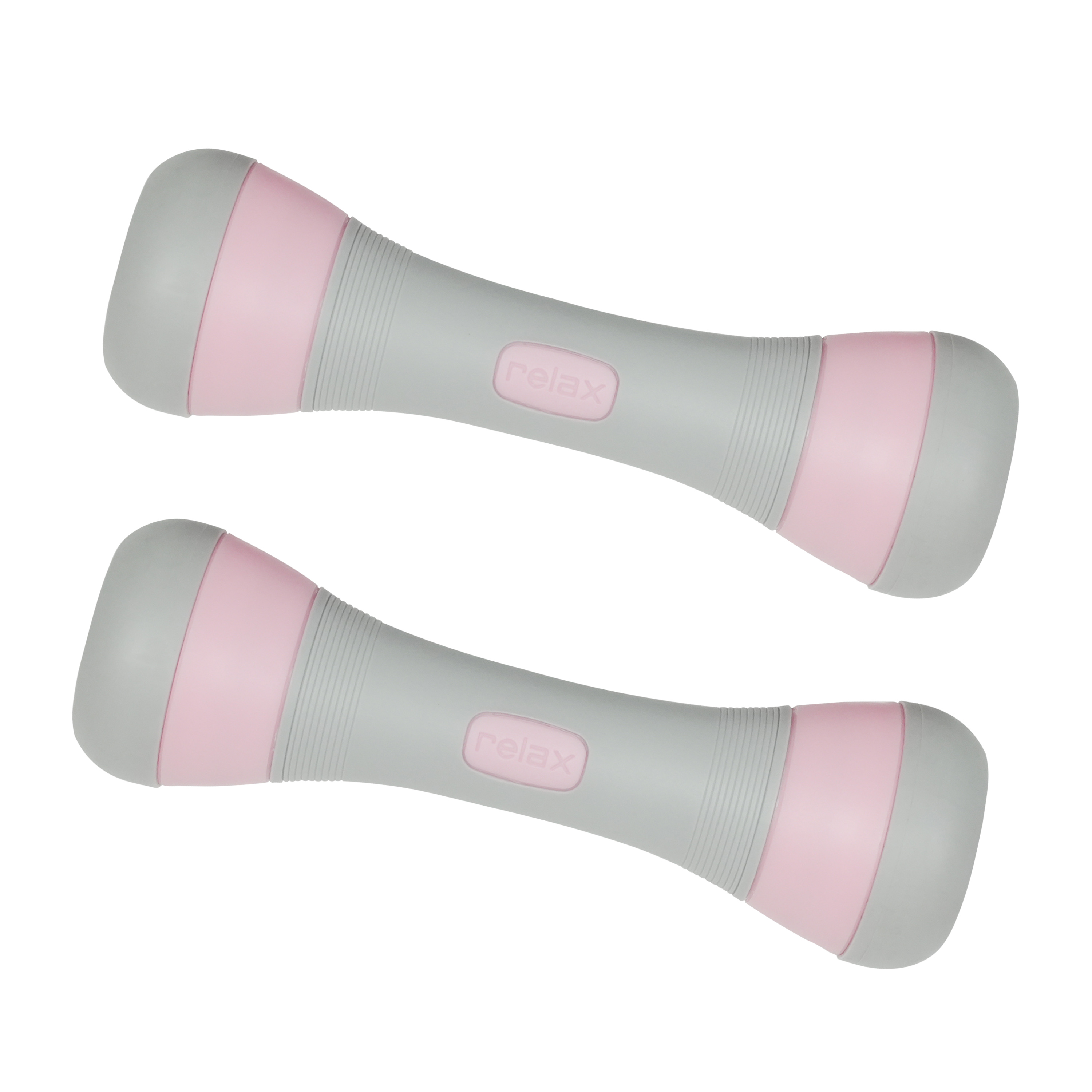 Kurzhantel verstellbar 2 x 1 - 2 kg grau/rosa