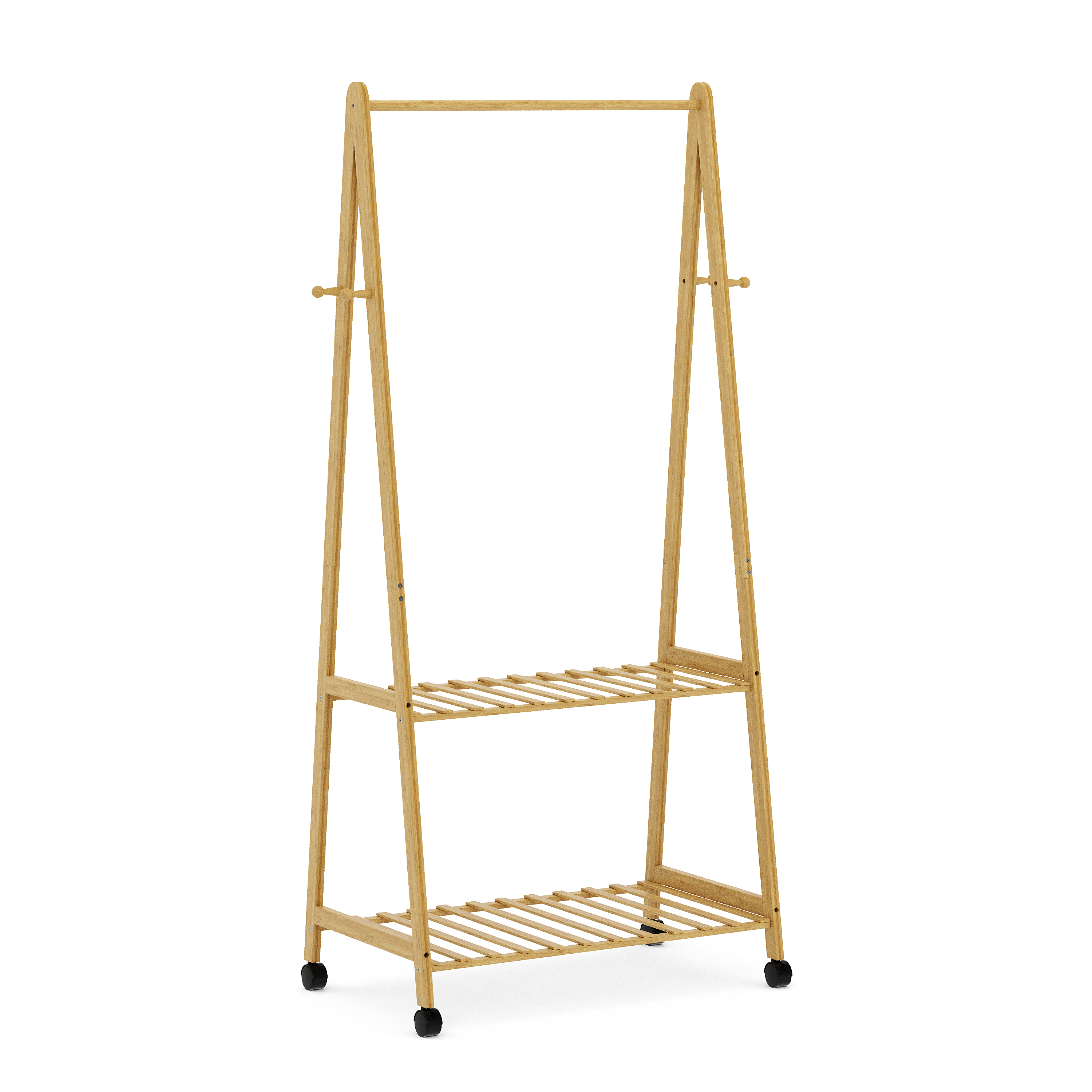 Kleiderständer Bambus KOHANA 152 x 70 cm natur