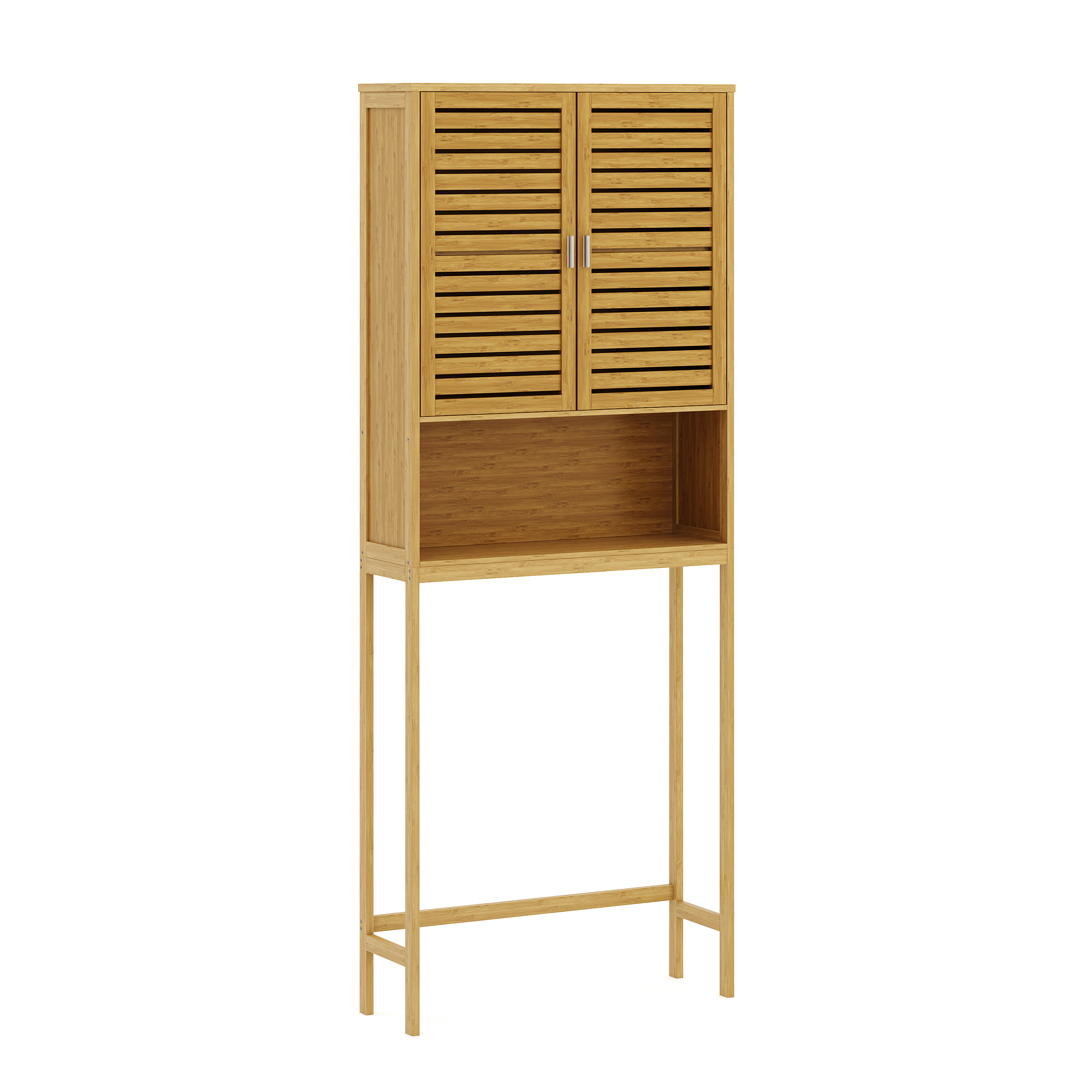 Waschmaschinenschrank  Bambus SUSU 176 x 70 x 23 cm natur