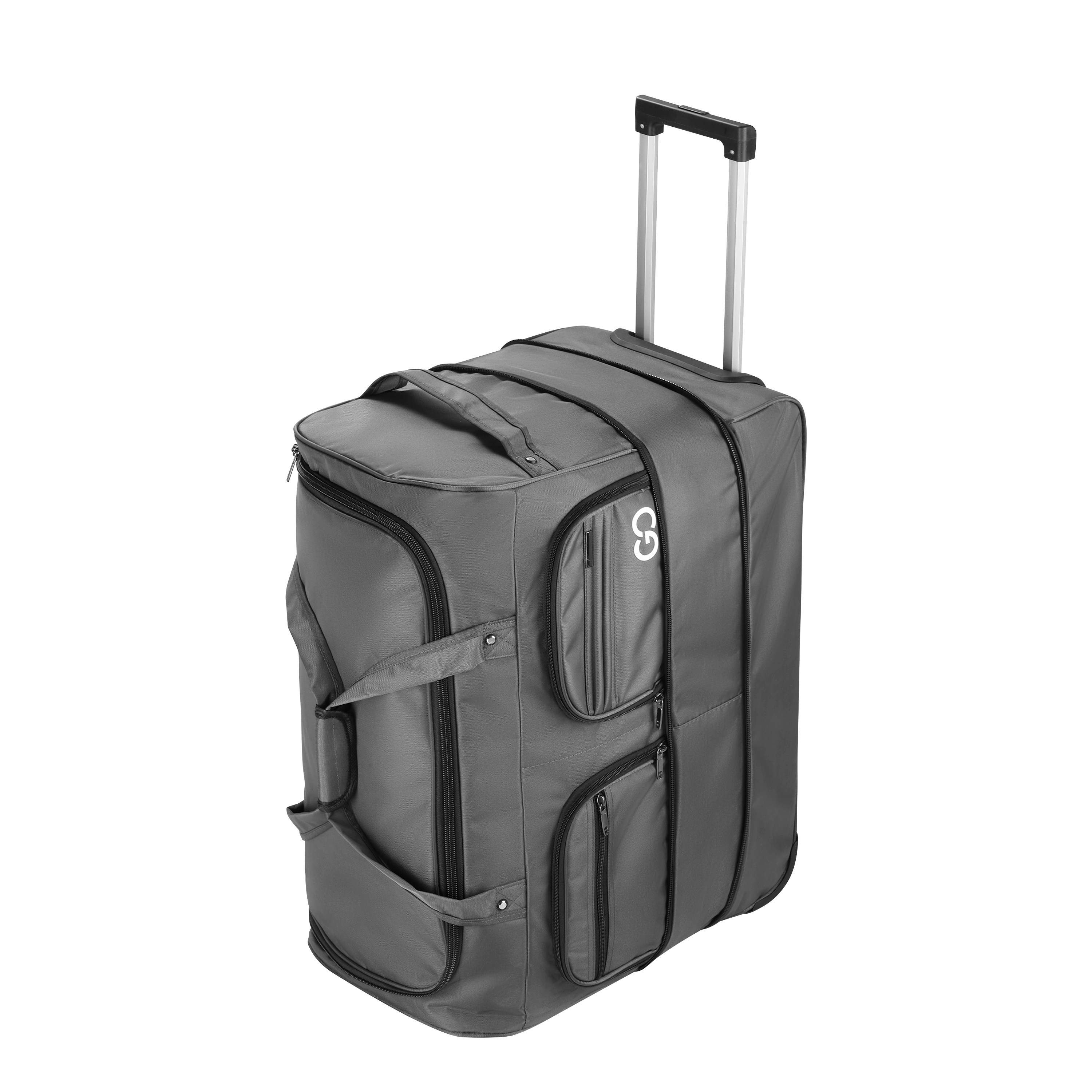 Reisetasche mit Rollen 96L grau
