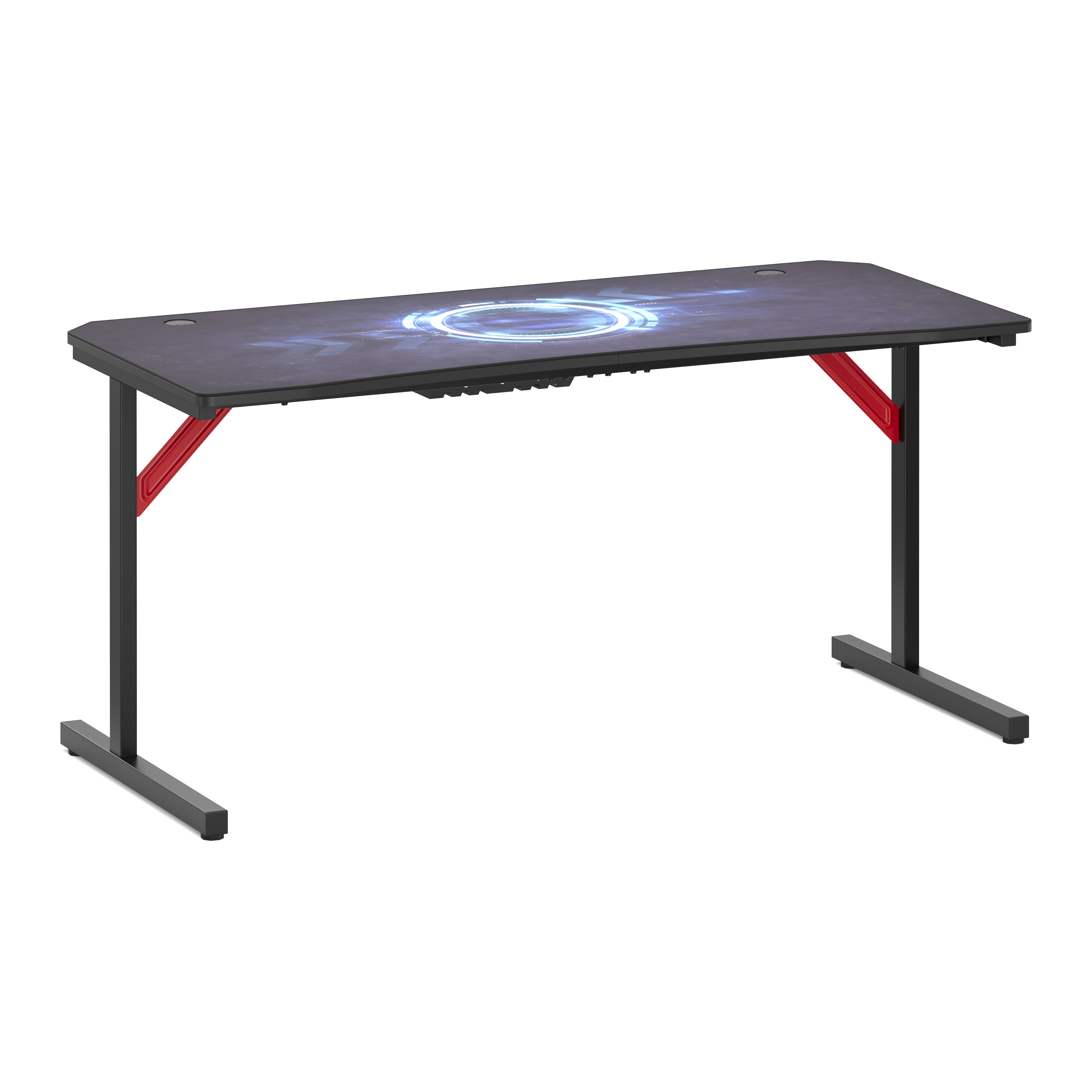 Gamingtisch 160 x 70 x 75 cm schwarz