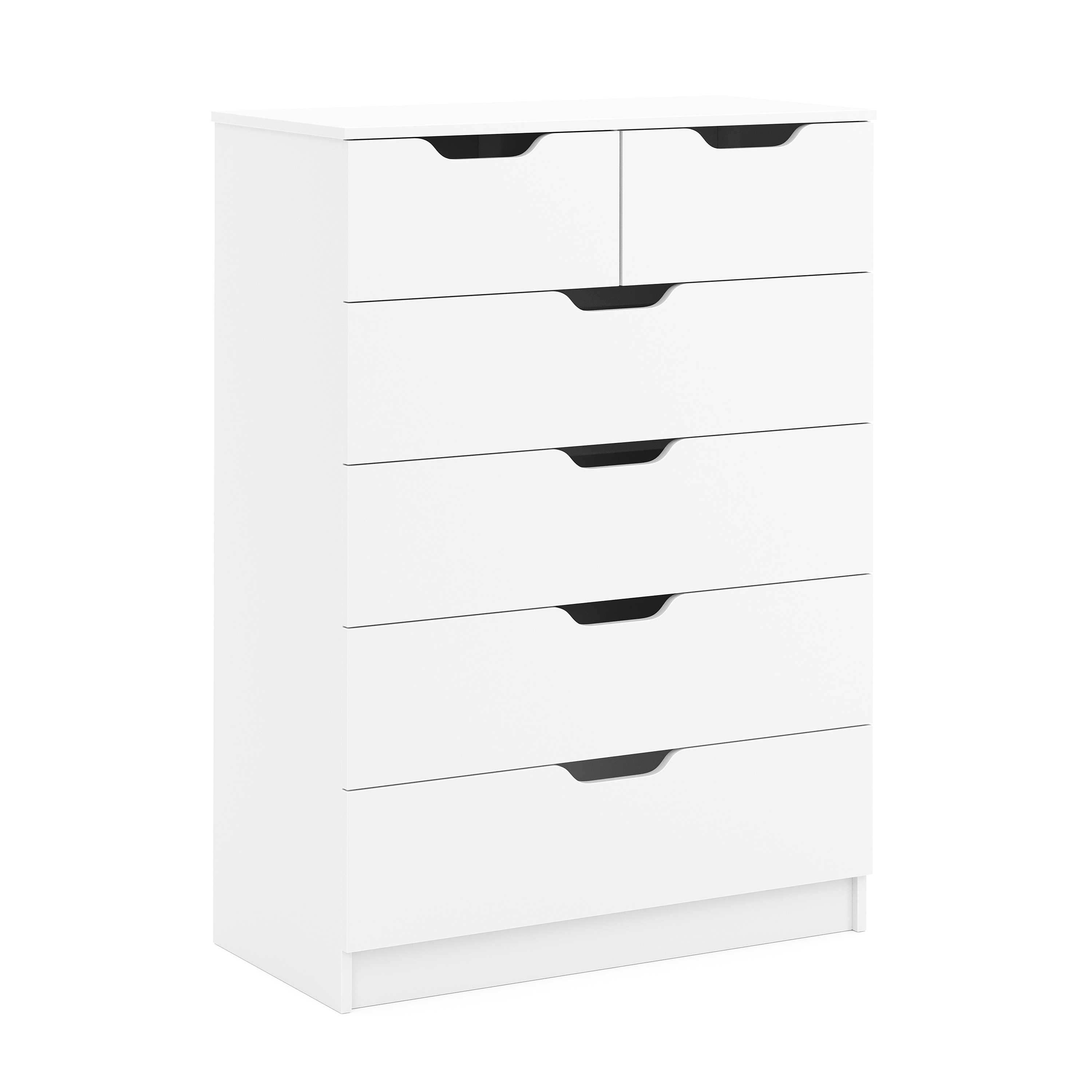 Kommode SENA 6 Schubladen 82 x 113 cm weiss