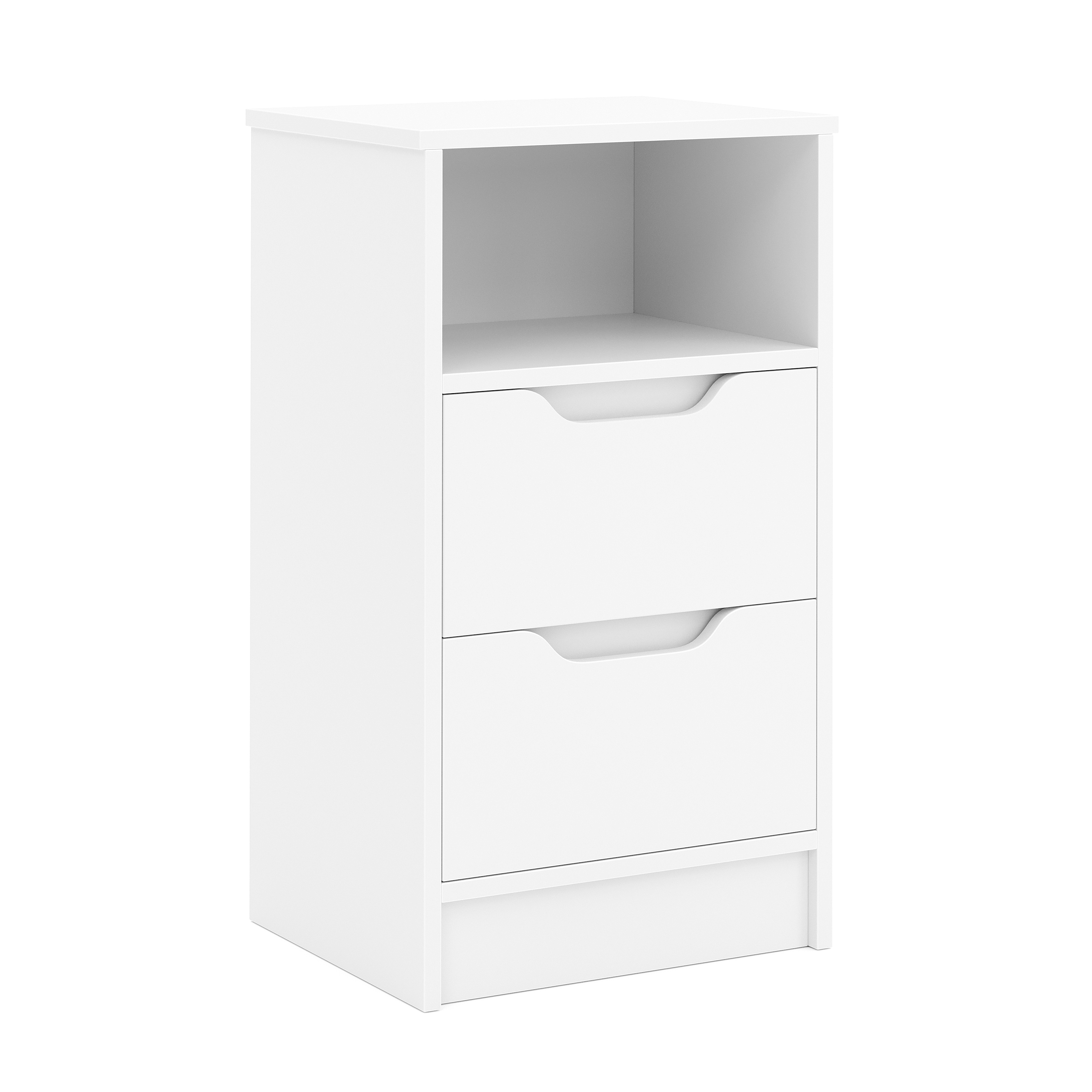 Nachttisch SENA 38 x 67 cm weiss