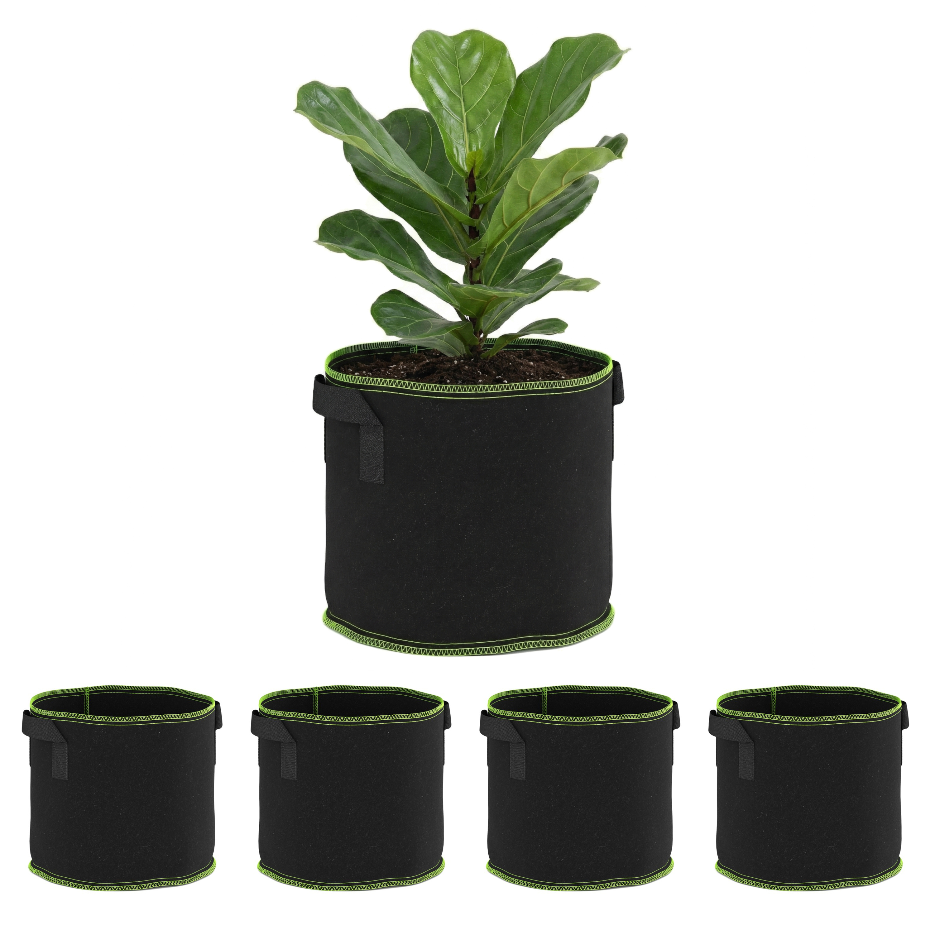 Pflanzsack mit Tragegriffen 5er Set 11L
