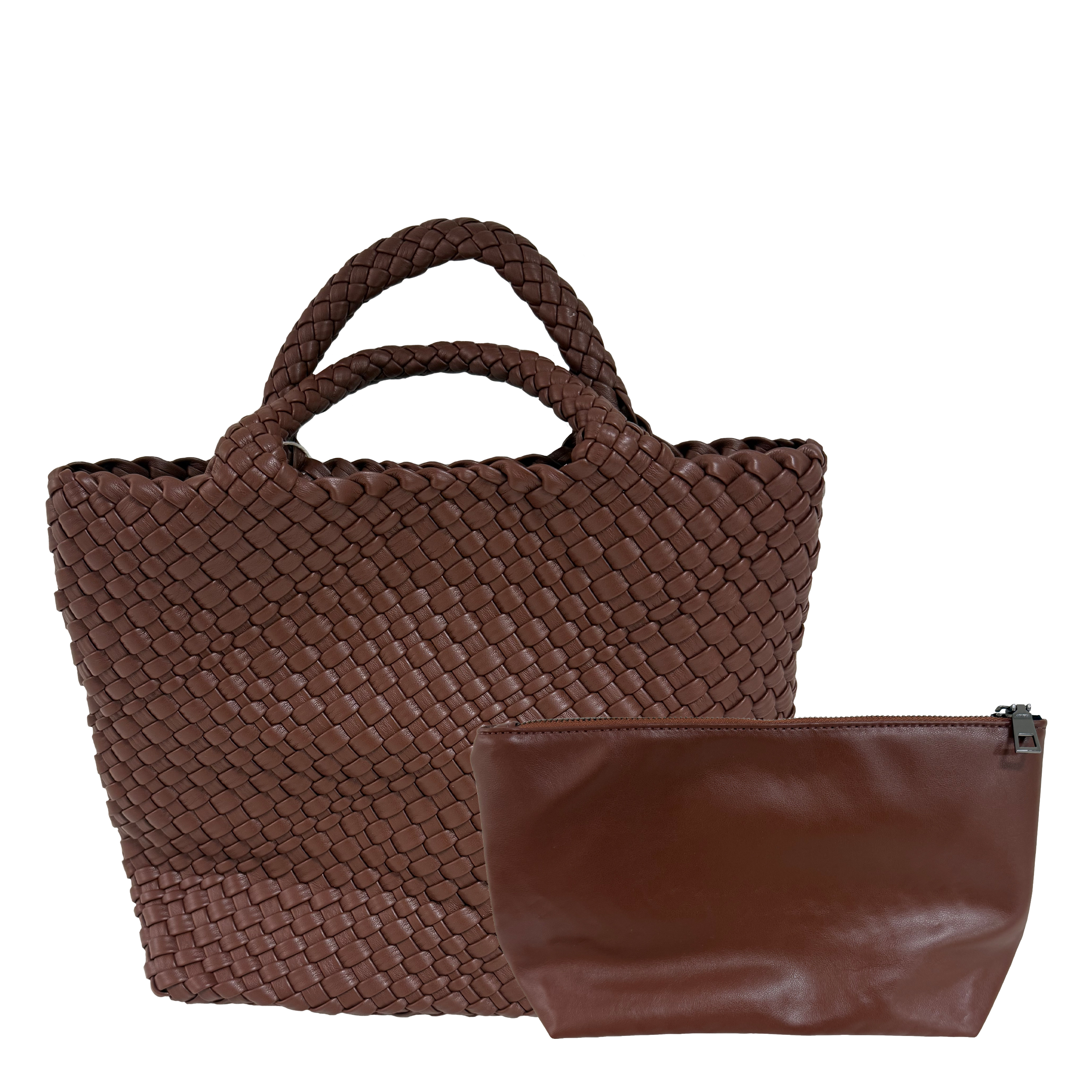 Ledertasche geflochten ELLIS braun