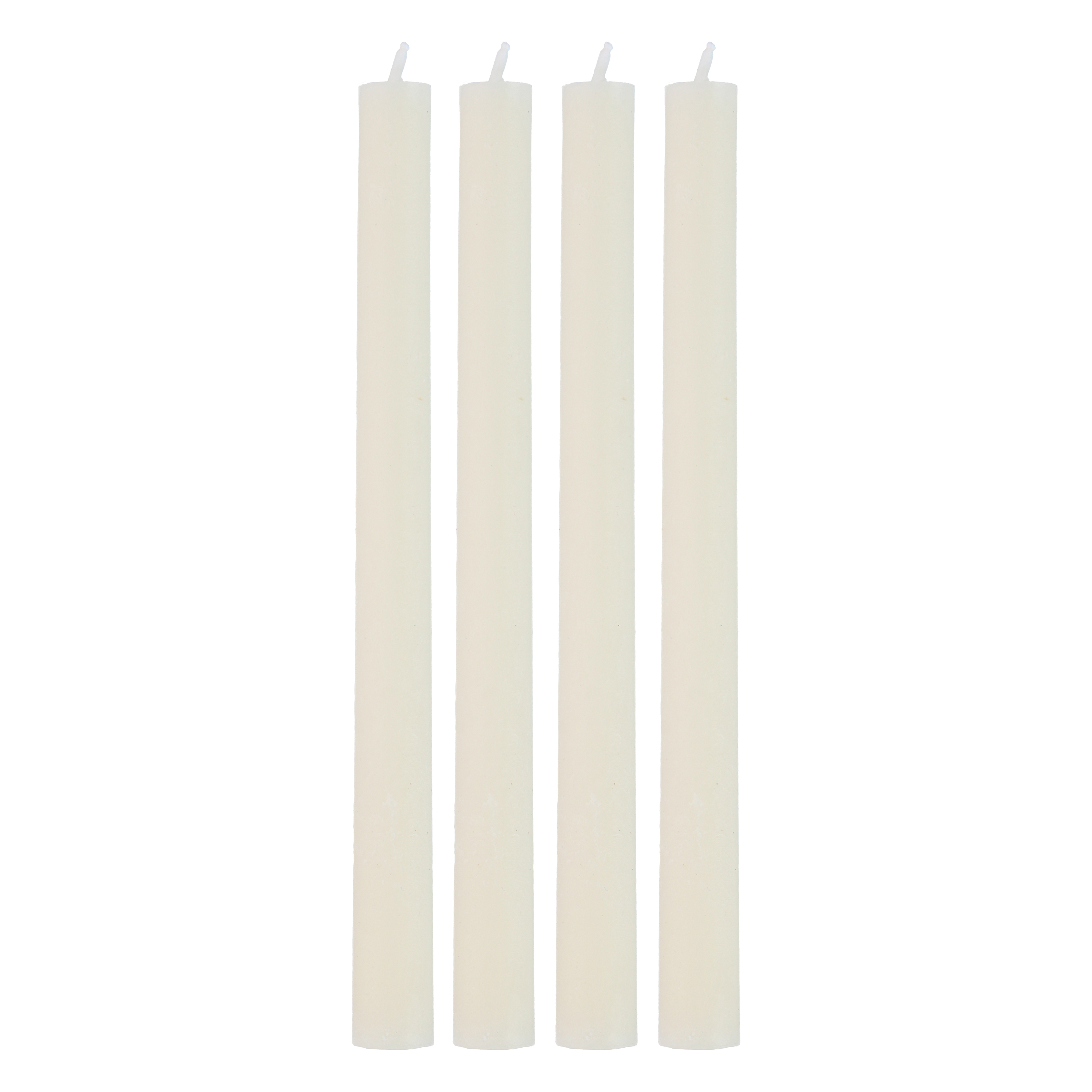 Tischkerze 26 cm 4er Set elfenbein