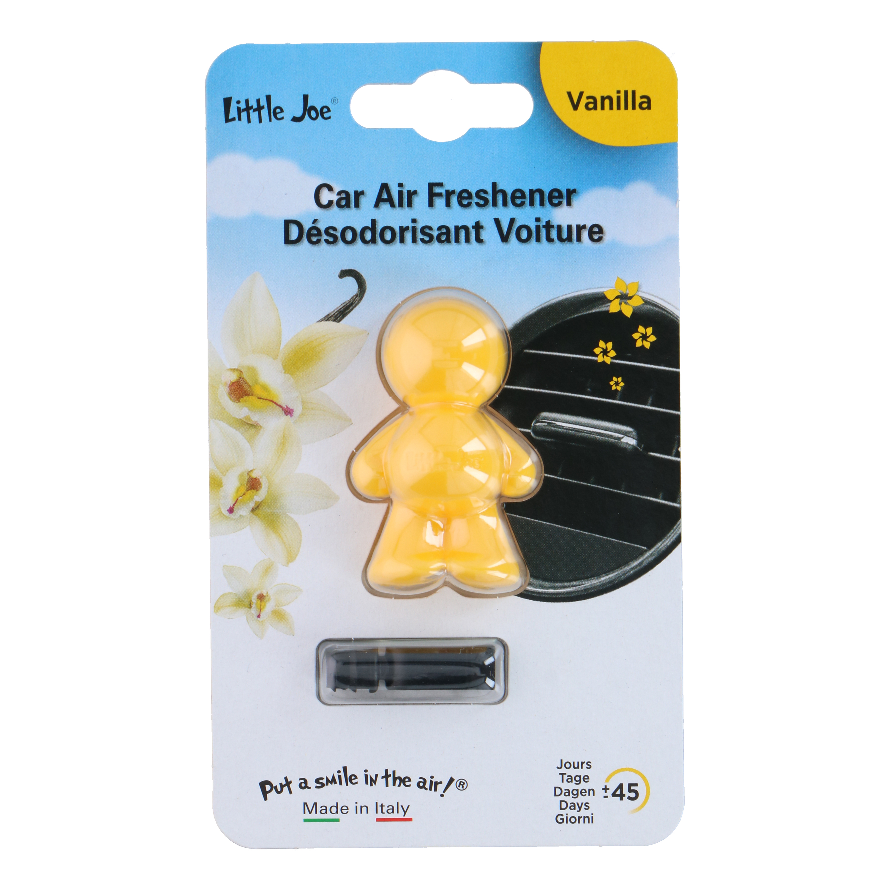 Lufterfrischer Auto Vanille 3.5 ml gelb