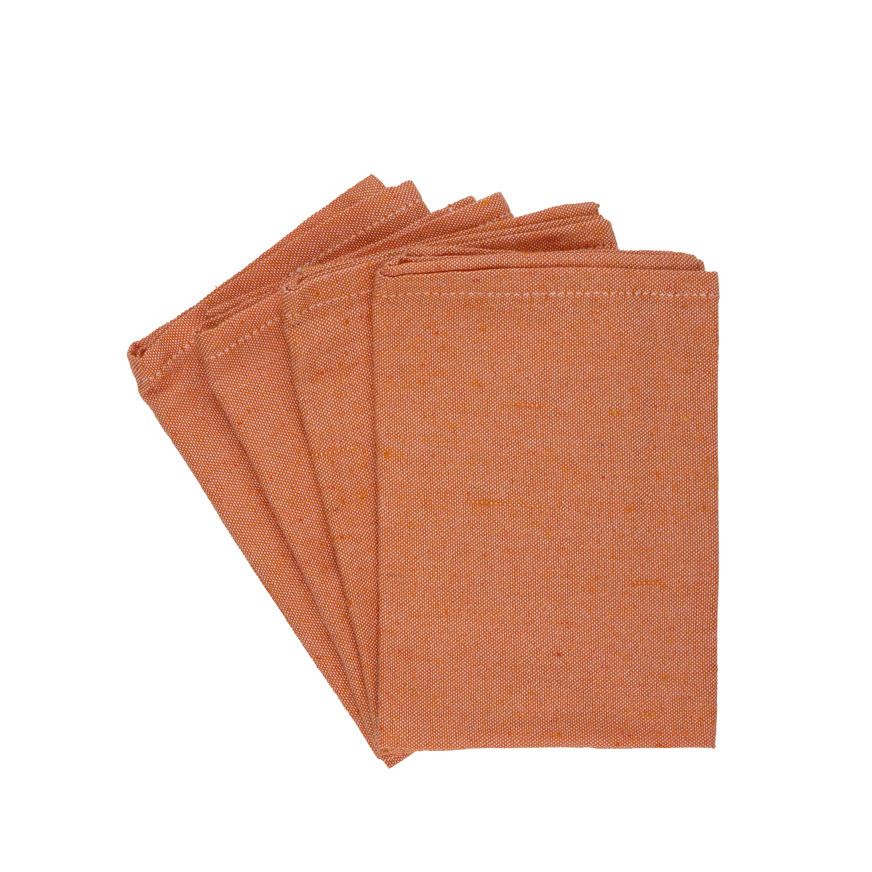Serviette 35 x 35 cm 4er Set orange