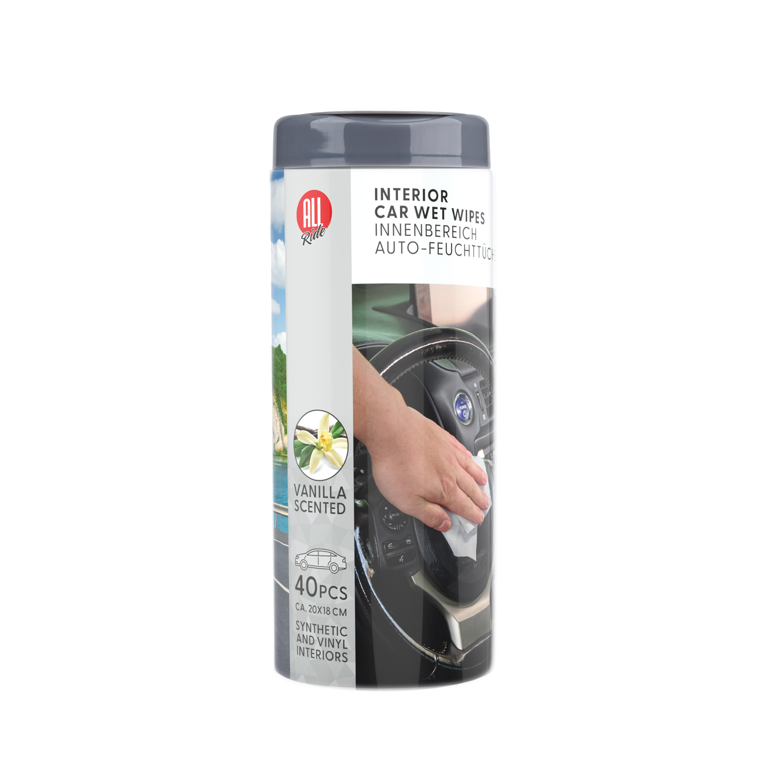 Reinigungstuch Auto 40 Stk. Vanille