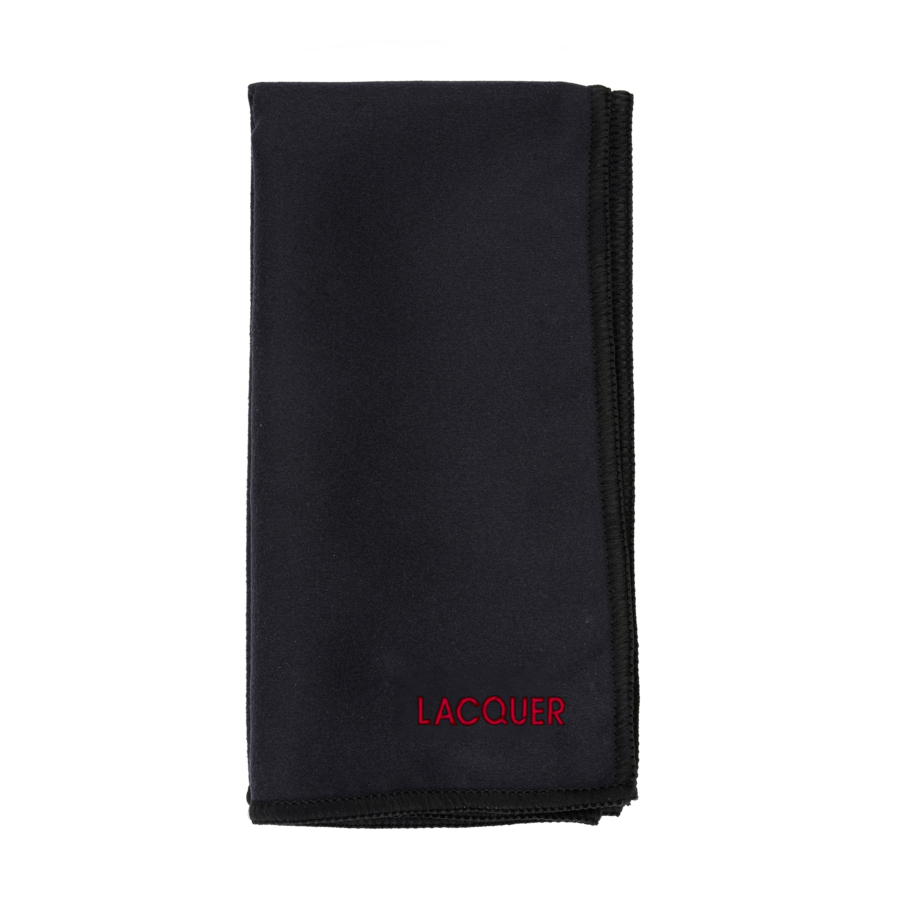 Mikrofasertuch Poliertuch 40 x 40 cm schwarz/rot