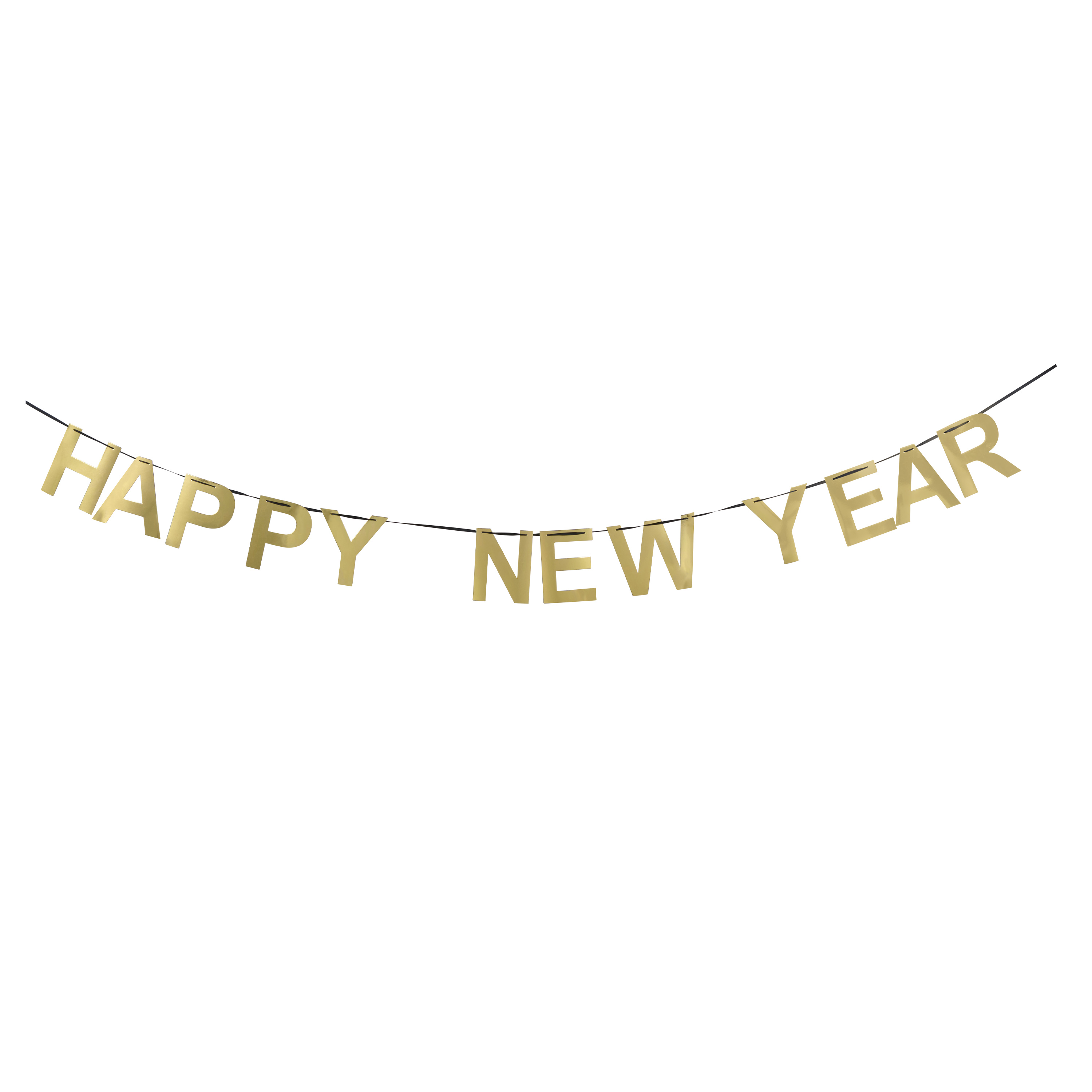 Girlande HAPPY NEW YEAR 3 m gold