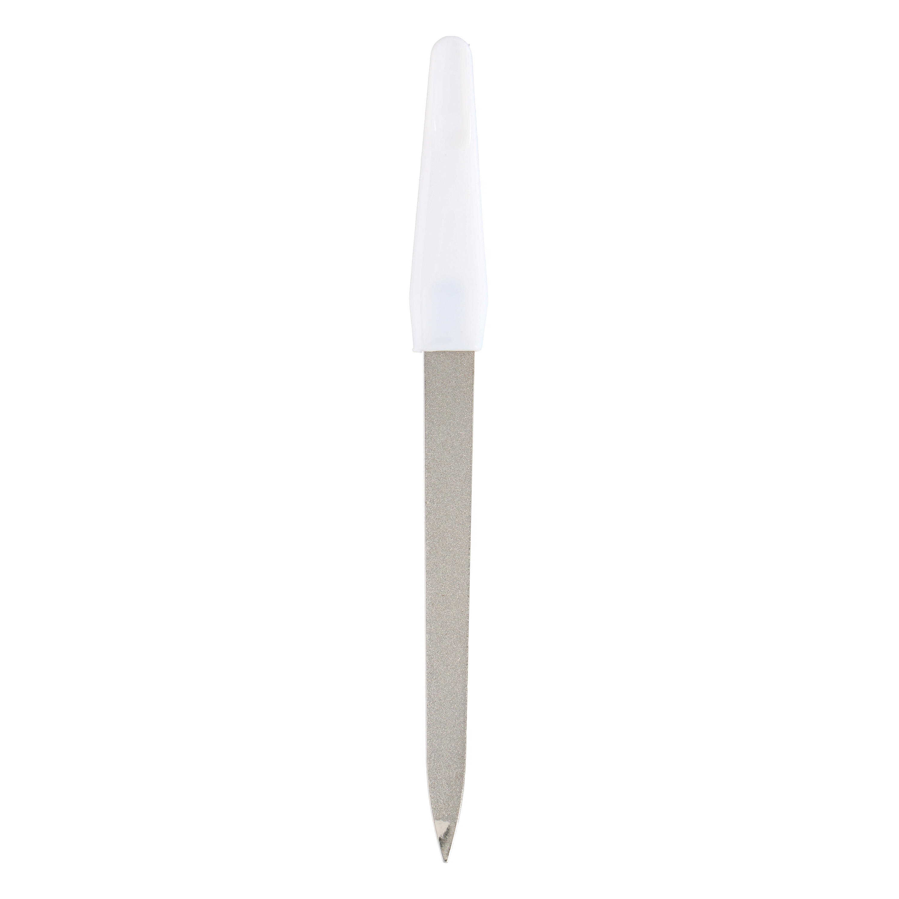 Nagelfeile Metall 17 cm weiss/silber
